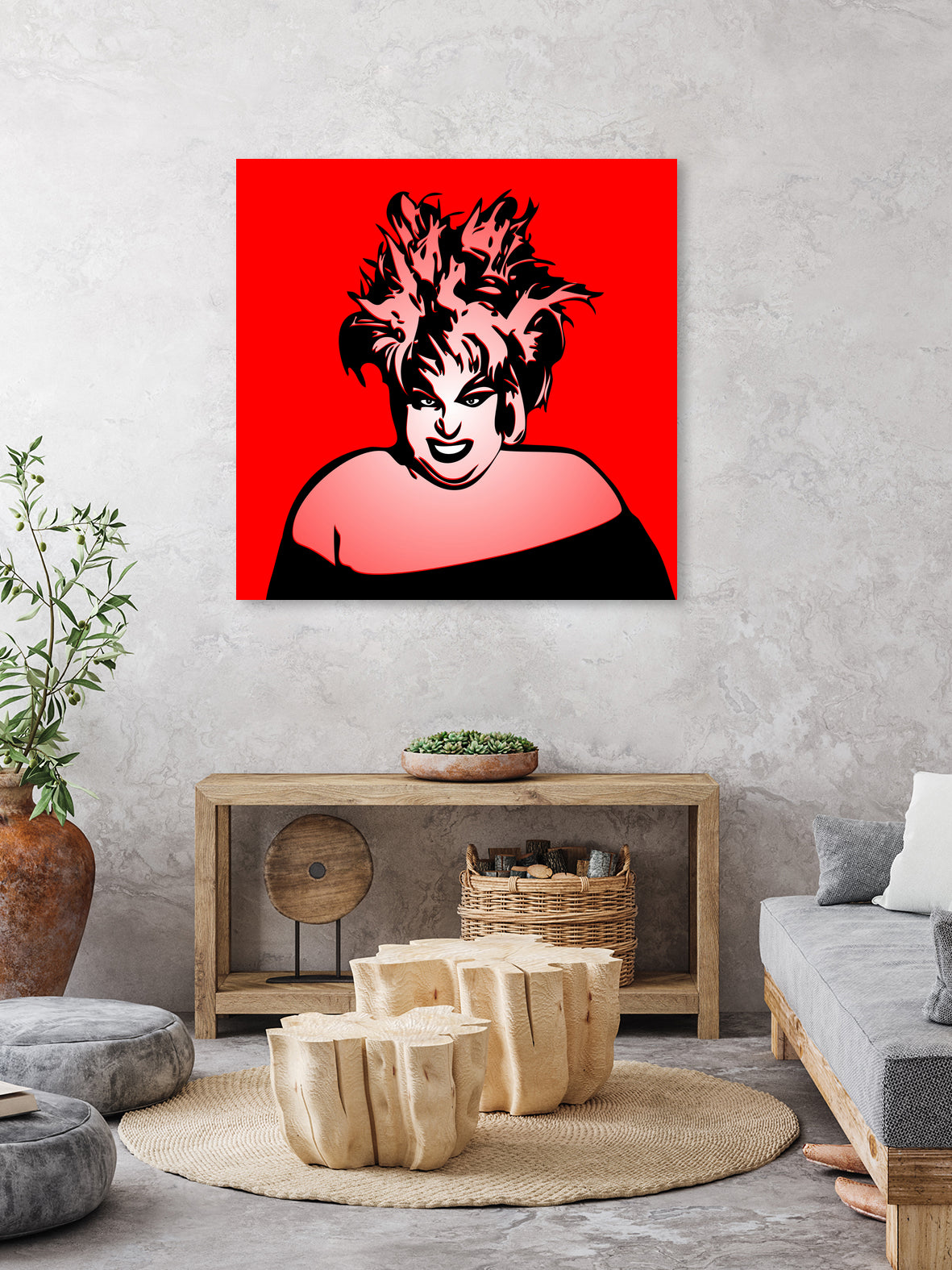 Divine | Pop Art by William Cuccio on GIANT ART - red digital painting