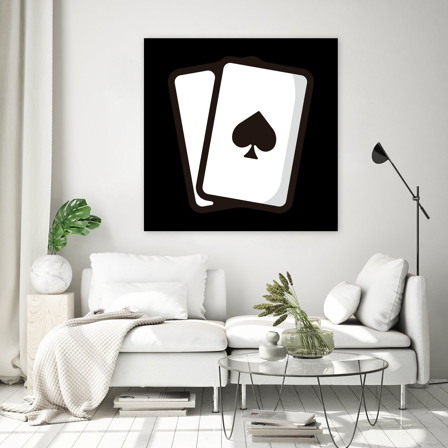 Playing card : Minimalistic icon series by Satoshi Kikyo on GIANT ART - white digital painting