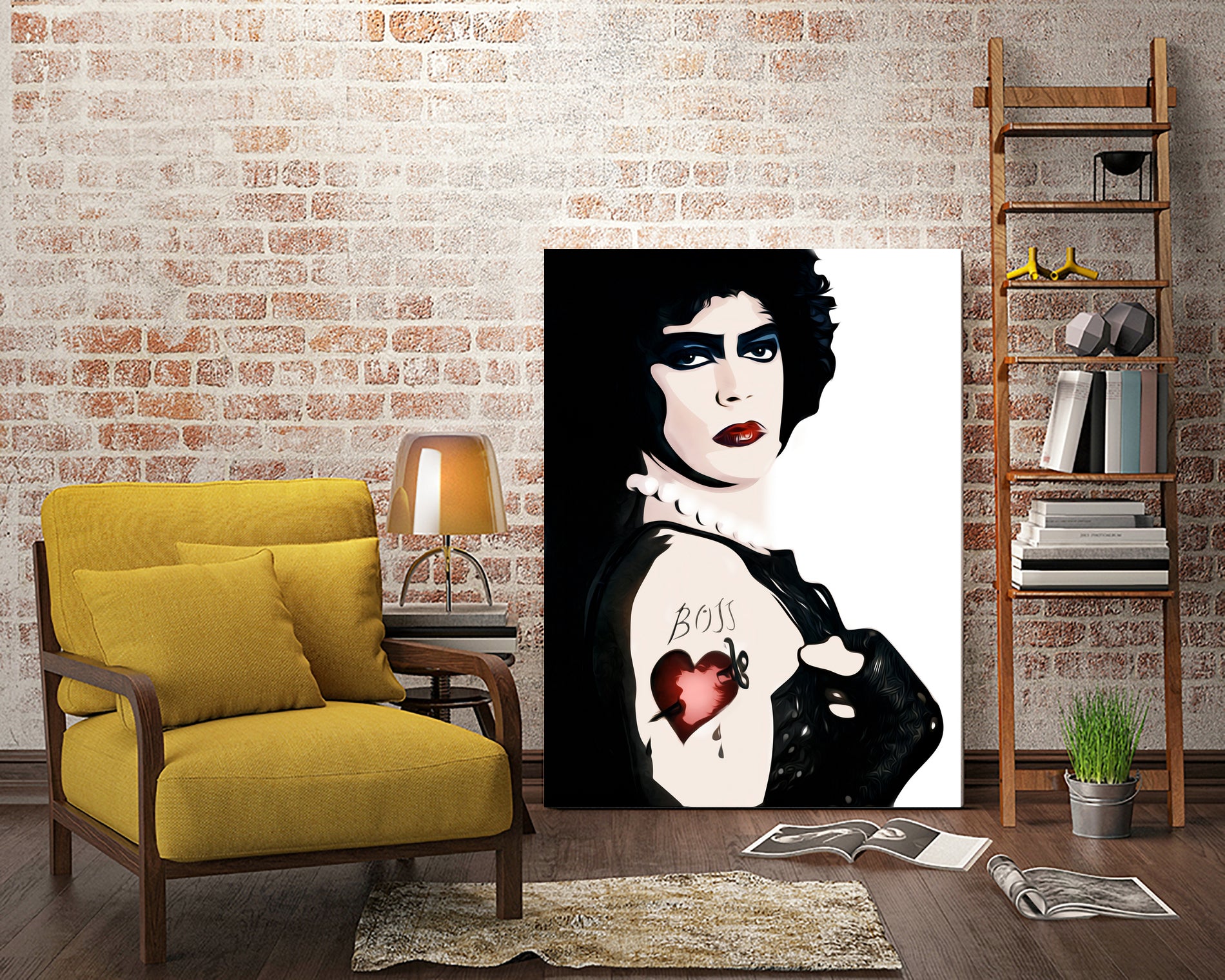 Dr Frank n Furter | Rocky Horror Picture Show by William Cuccio on GIANT ART - white digital painting