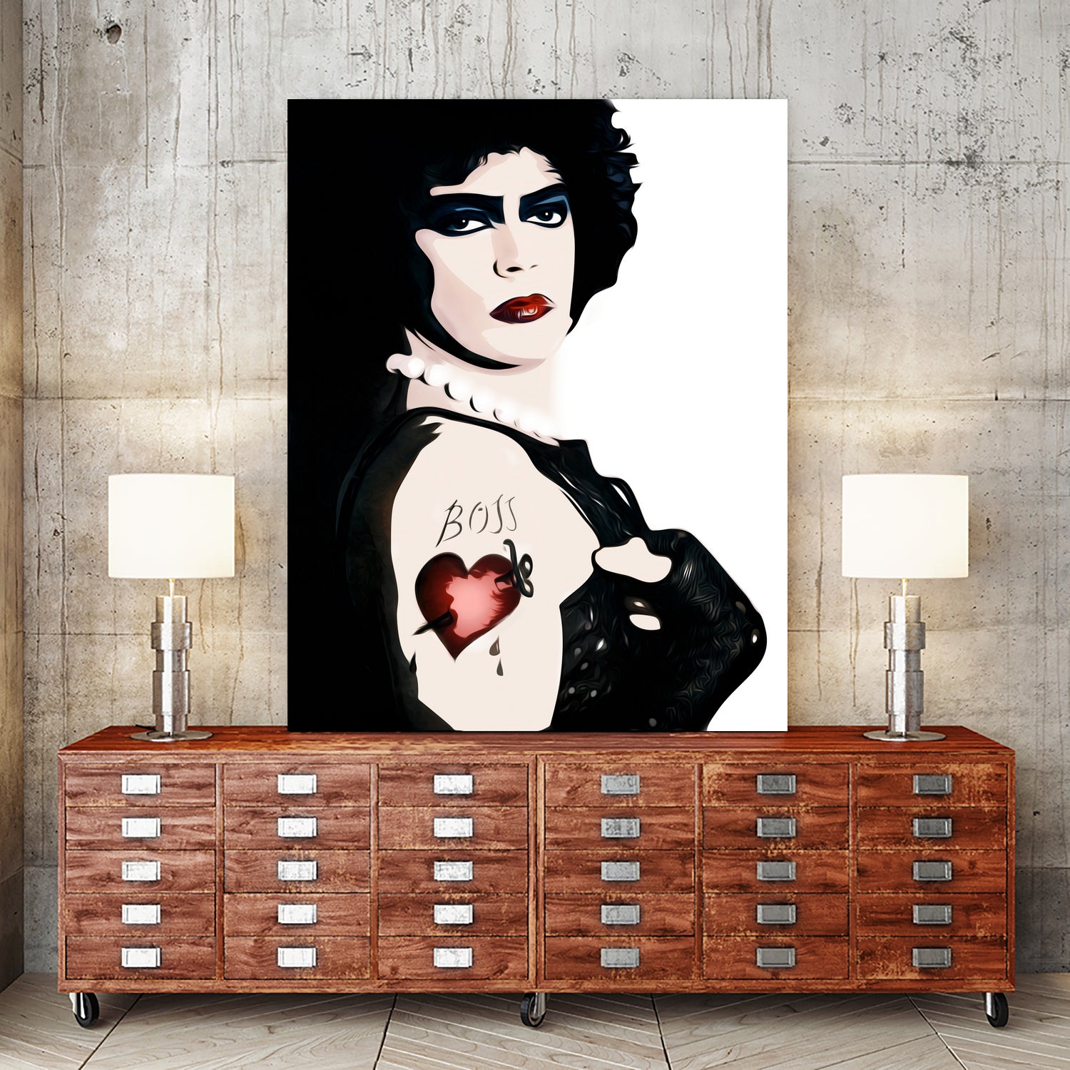 Dr Frank n Furter | Rocky Horror Picture Show by William Cuccio on GIANT ART - white digital painting