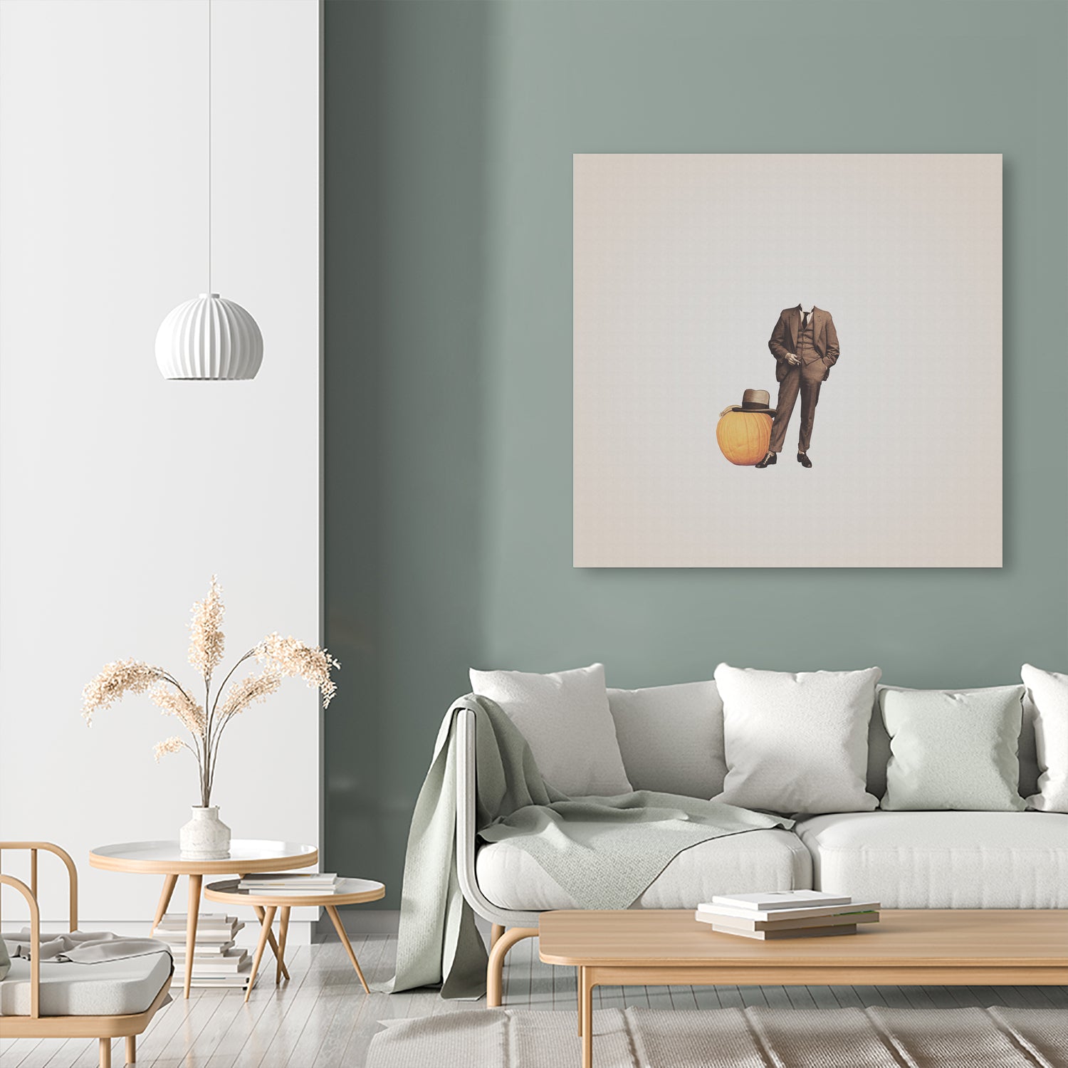 Pumpkin Mugshot by Isa Valimaki on GIANT ART - orange photo manipulation