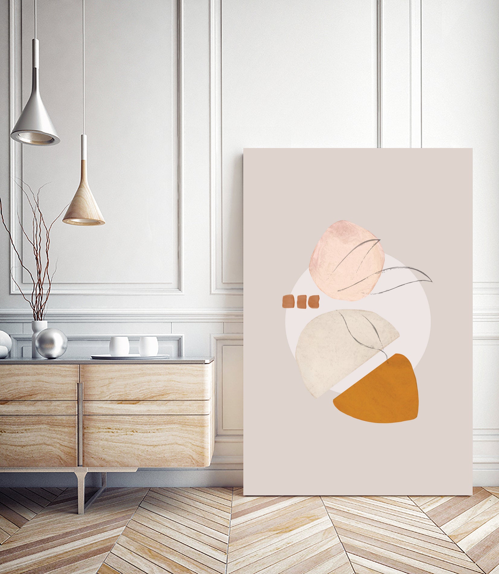 Abstract Study 010 by Studio North on GIANT ART - brown digital painting