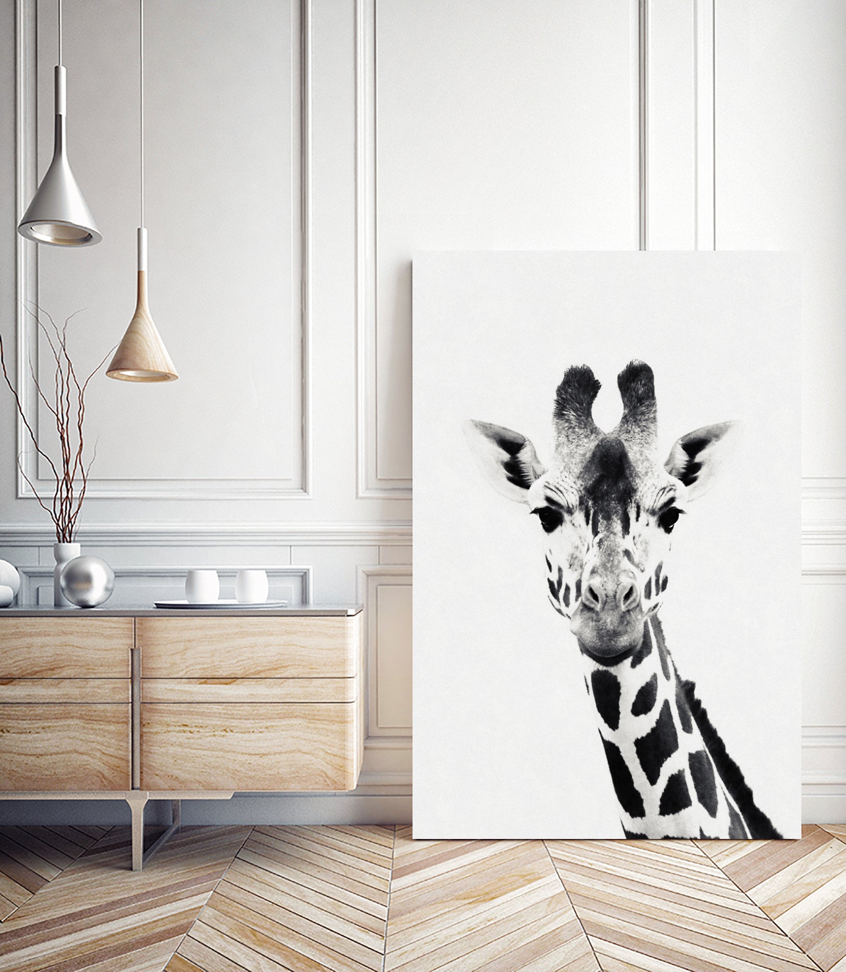 Giraffe by Menelaos Trompoukis on GIANT ART - white digital painting