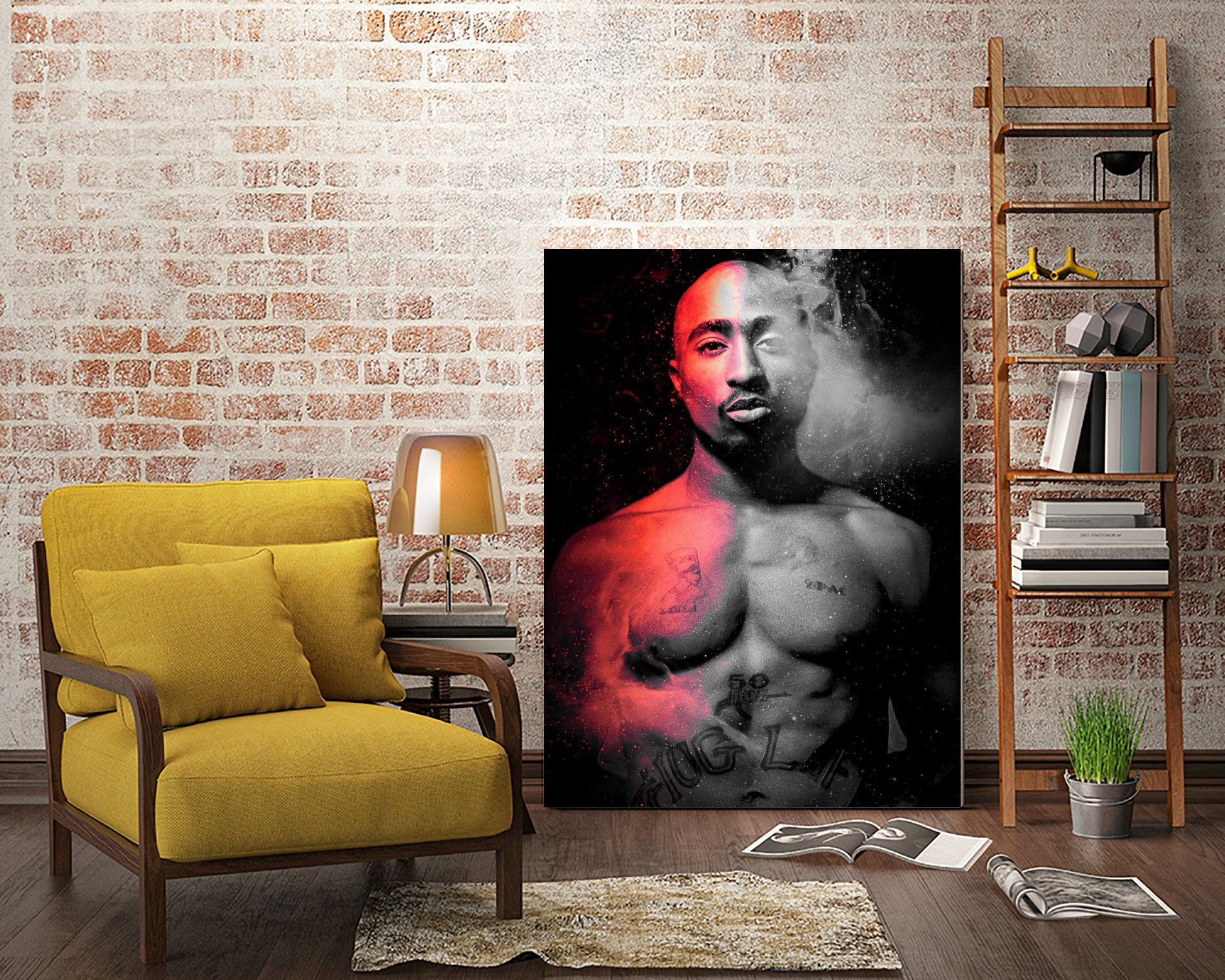 Tupac Shakur by erjas saga on GIANT ART - black character design