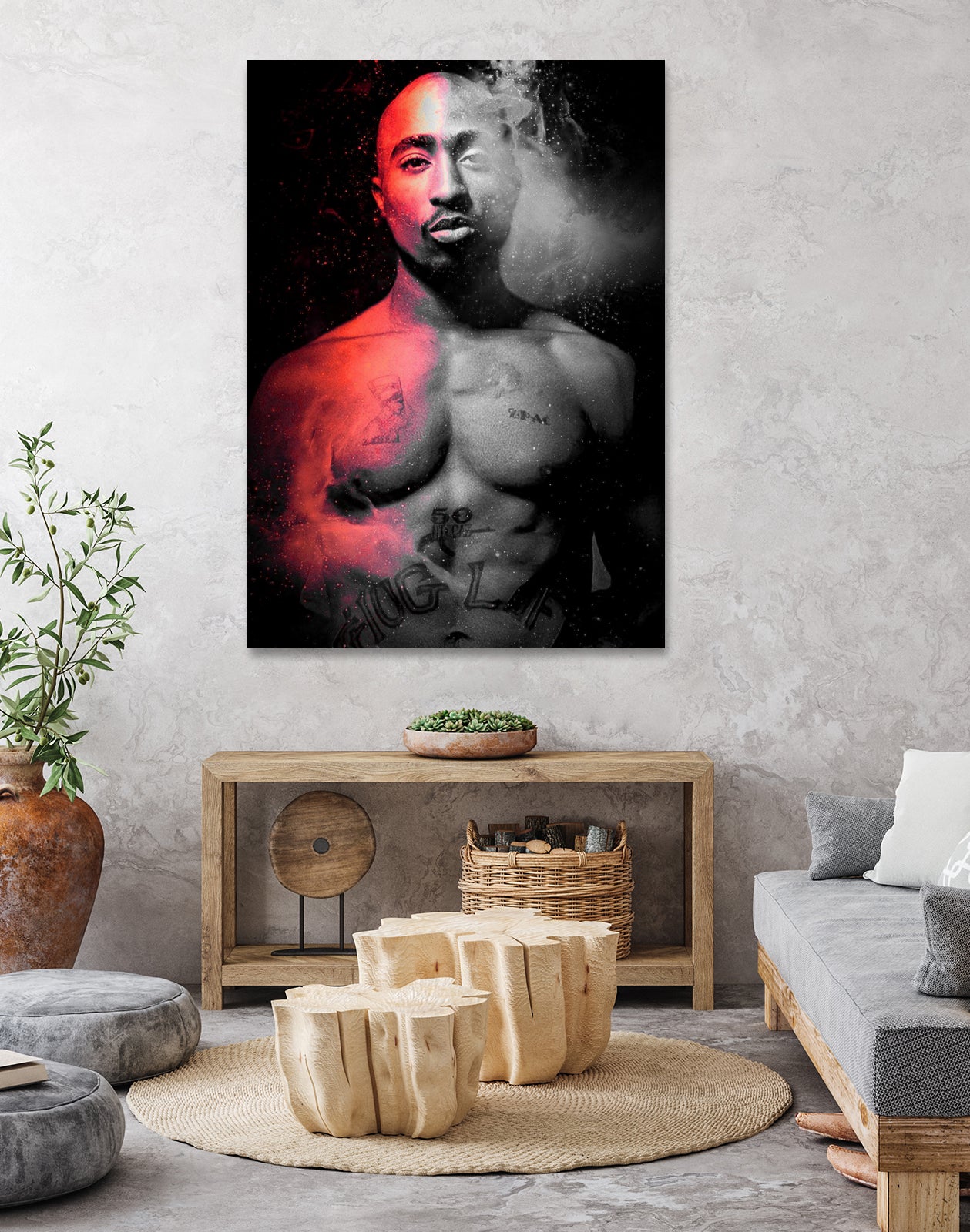 Tupac Shakur by erjas saga on GIANT ART - black character design