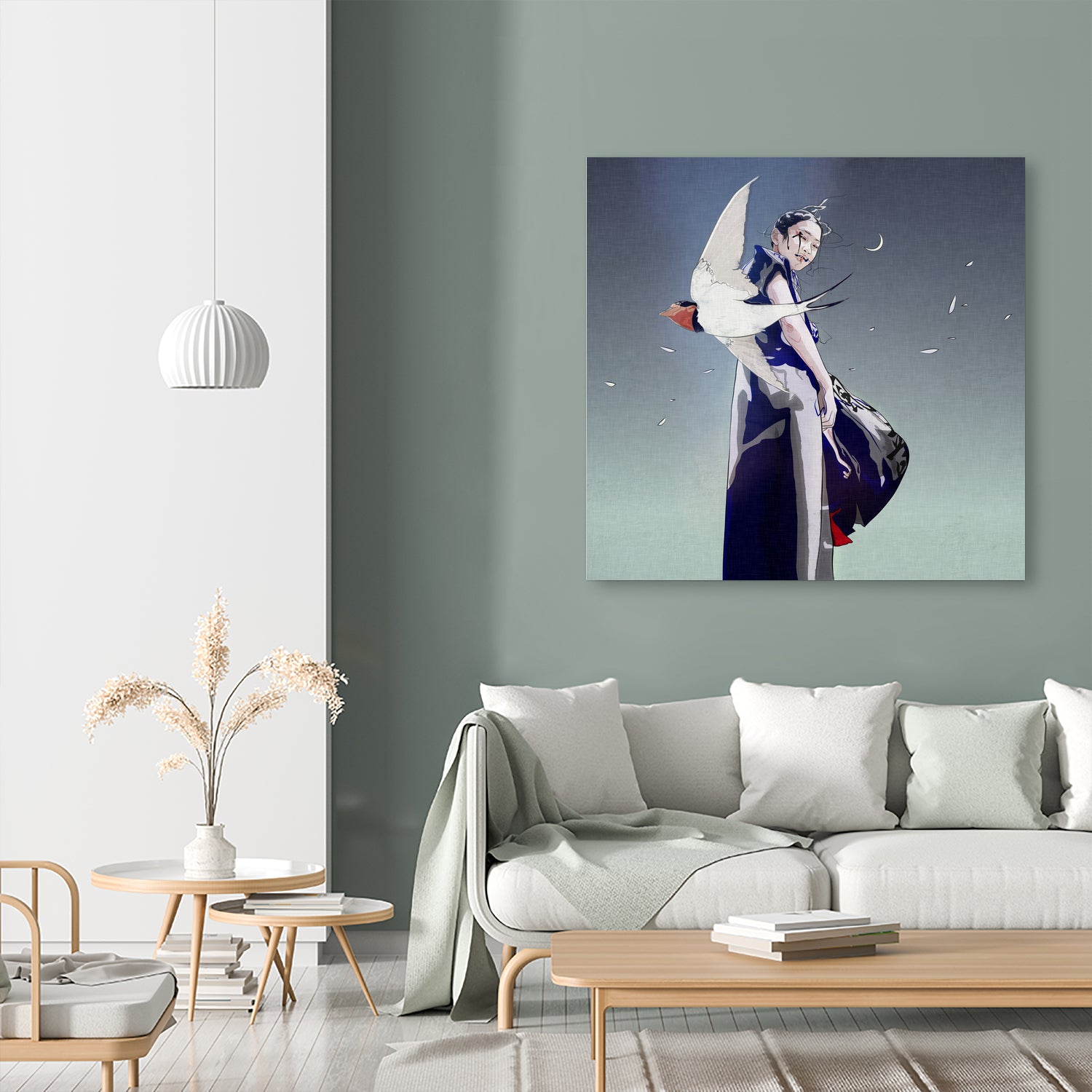 Swallow by Yuichi Suzuki on GIANT ART - gray digital drawing