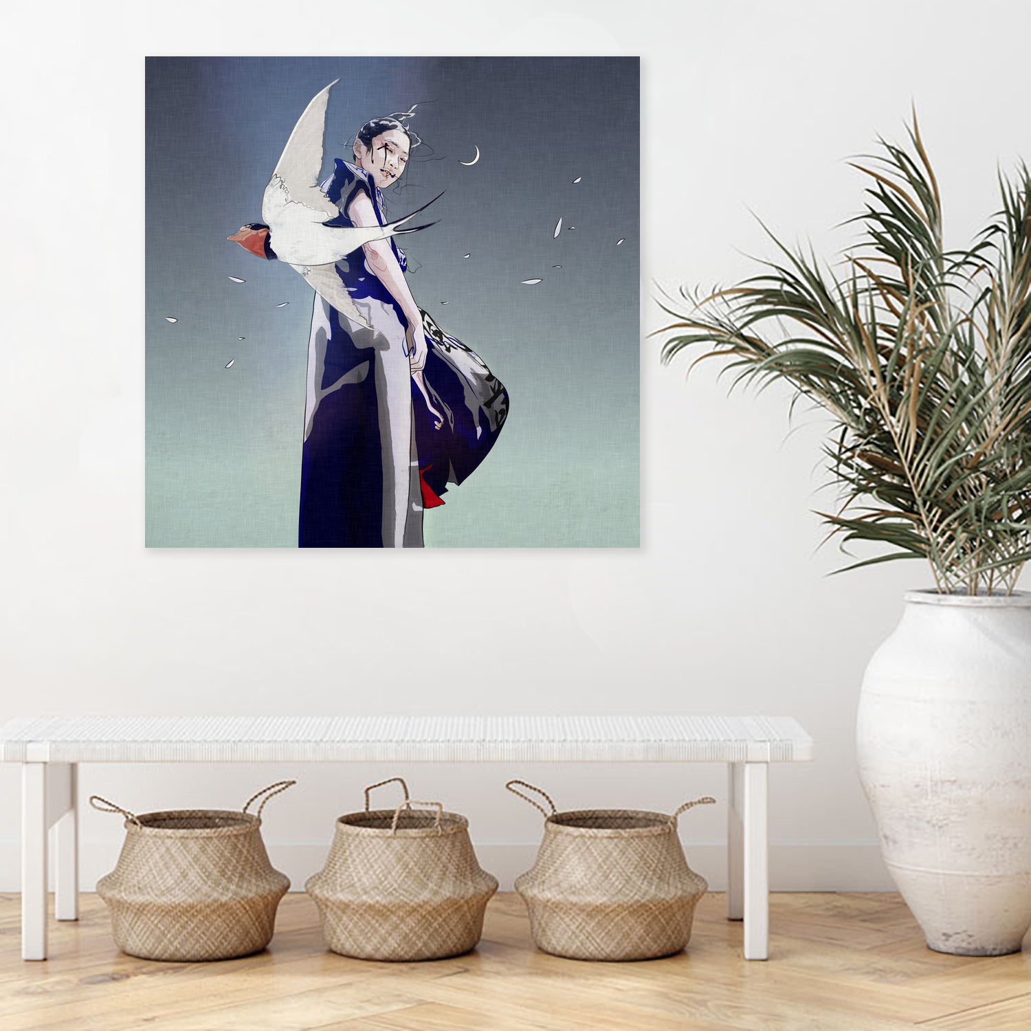 Swallow by Yuichi Suzuki on GIANT ART - gray digital drawing