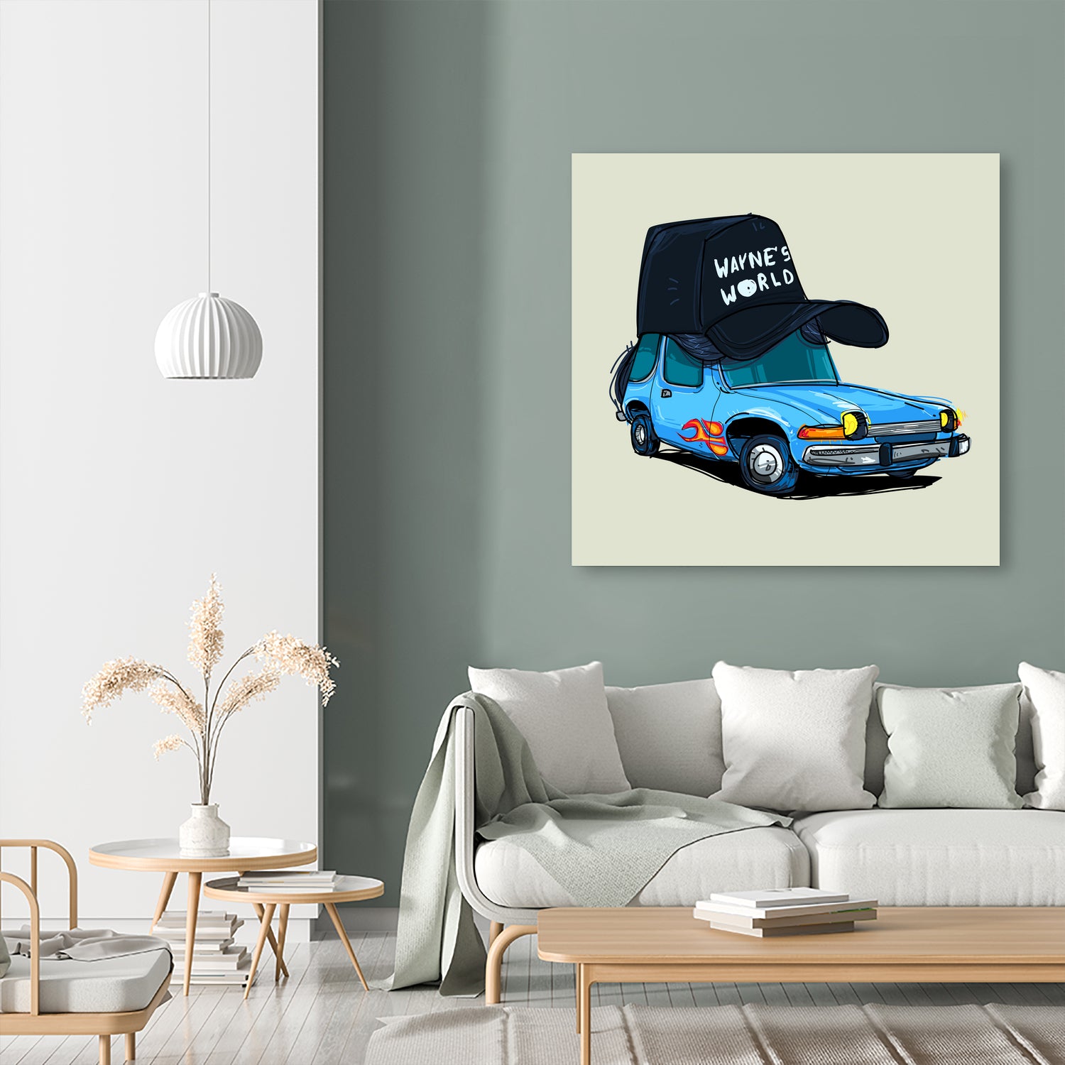 rideOrama wayne´s World by Camilo Suarez on GIANT ART - blue digital painting