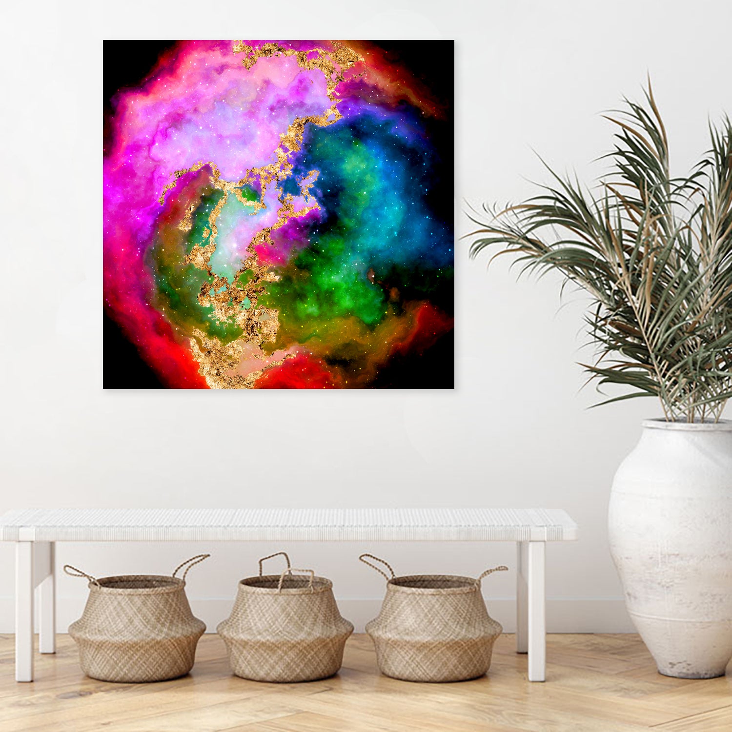 100 Nebulas in Space 006 by Raul Andre Petrasanta on GIANT ART - pink digital painting