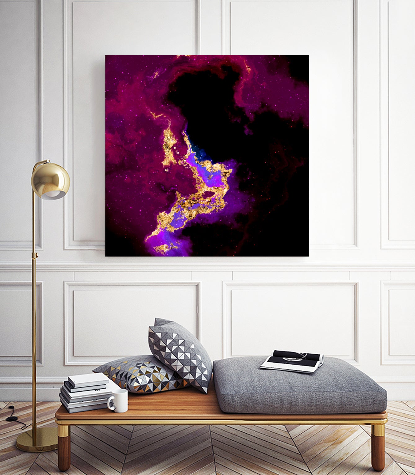 100 Nebulas in Space 018 by Raul Andre Petrasanta on GIANT ART - red digital painting