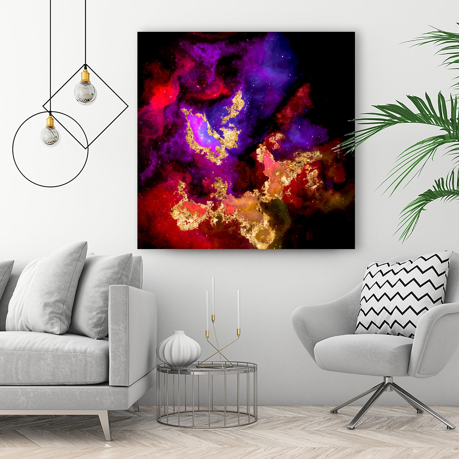 100 Nebulas in Space 058 by Raul Andre Petrasanta on GIANT ART - red digital painting