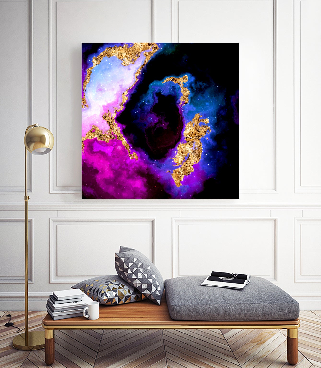 100 Nebulas in Space 088 by Raul Andre Petrasanta on GIANT ART - blue digital painting