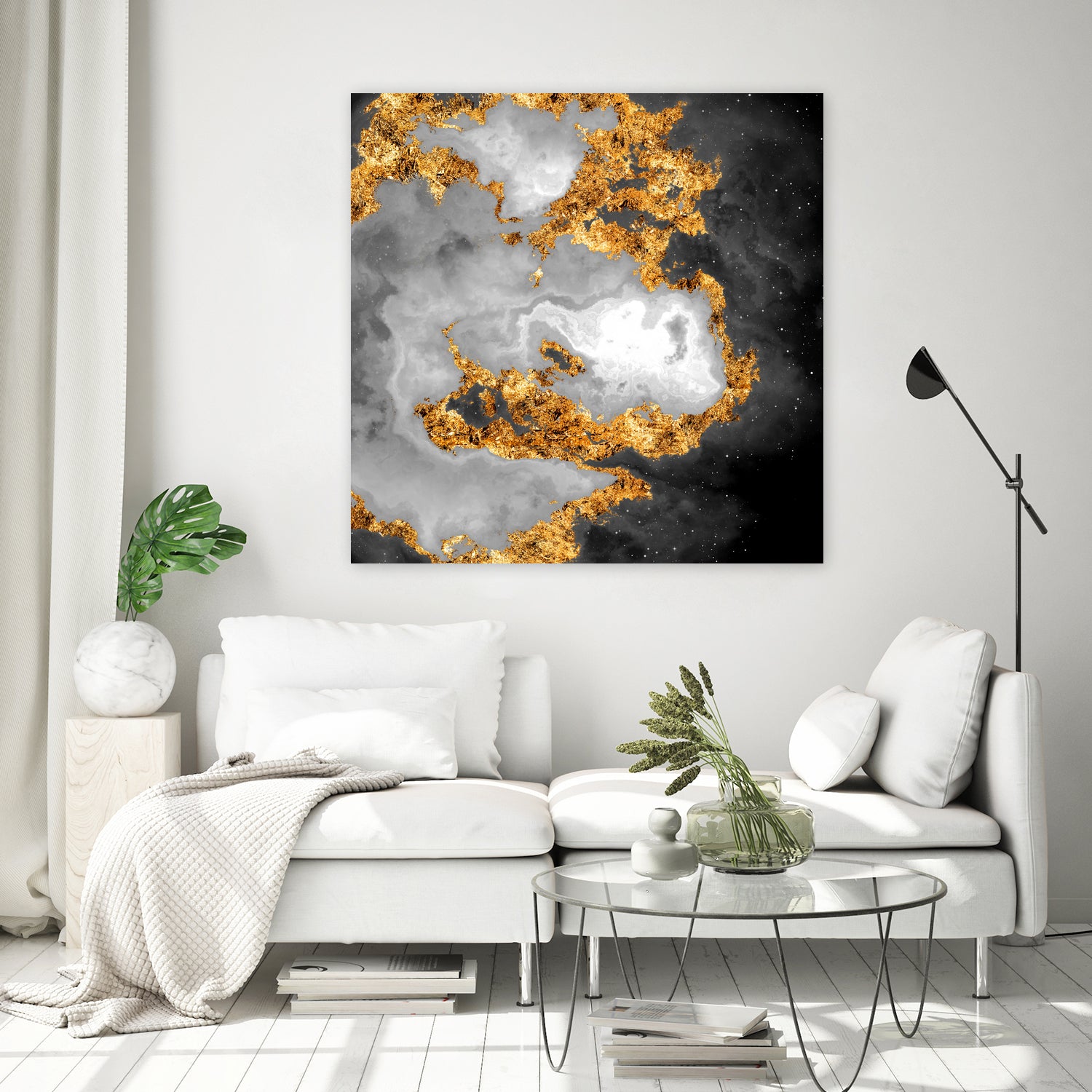 100 Nebulas in Space Black and White 010 by Raul Andre Petrasanta on GIANT ART - black digital painting