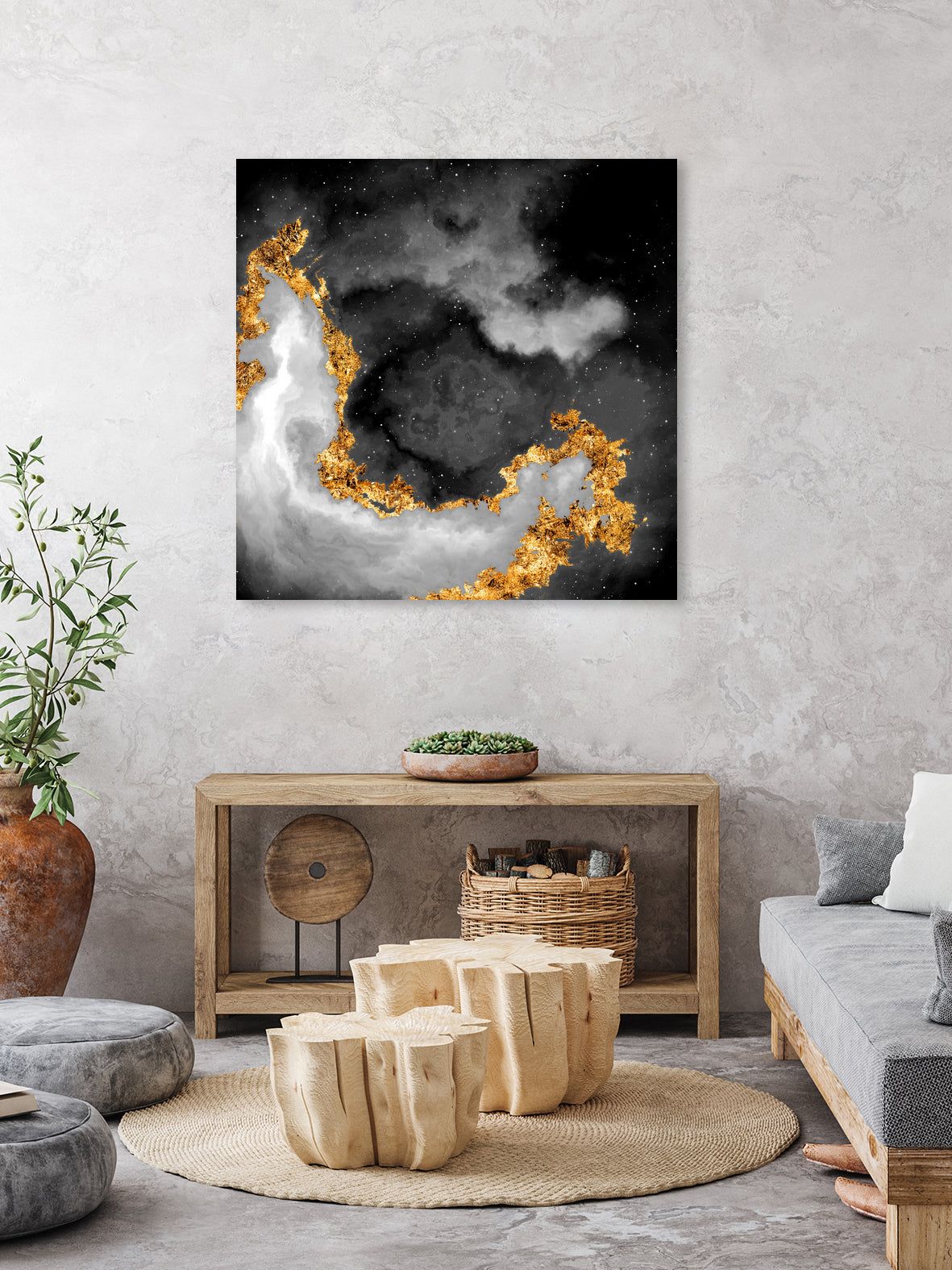 100 Nebulas in Space Black and White 069 by Raul Andre Petrasanta on GIANT ART - black digital painting