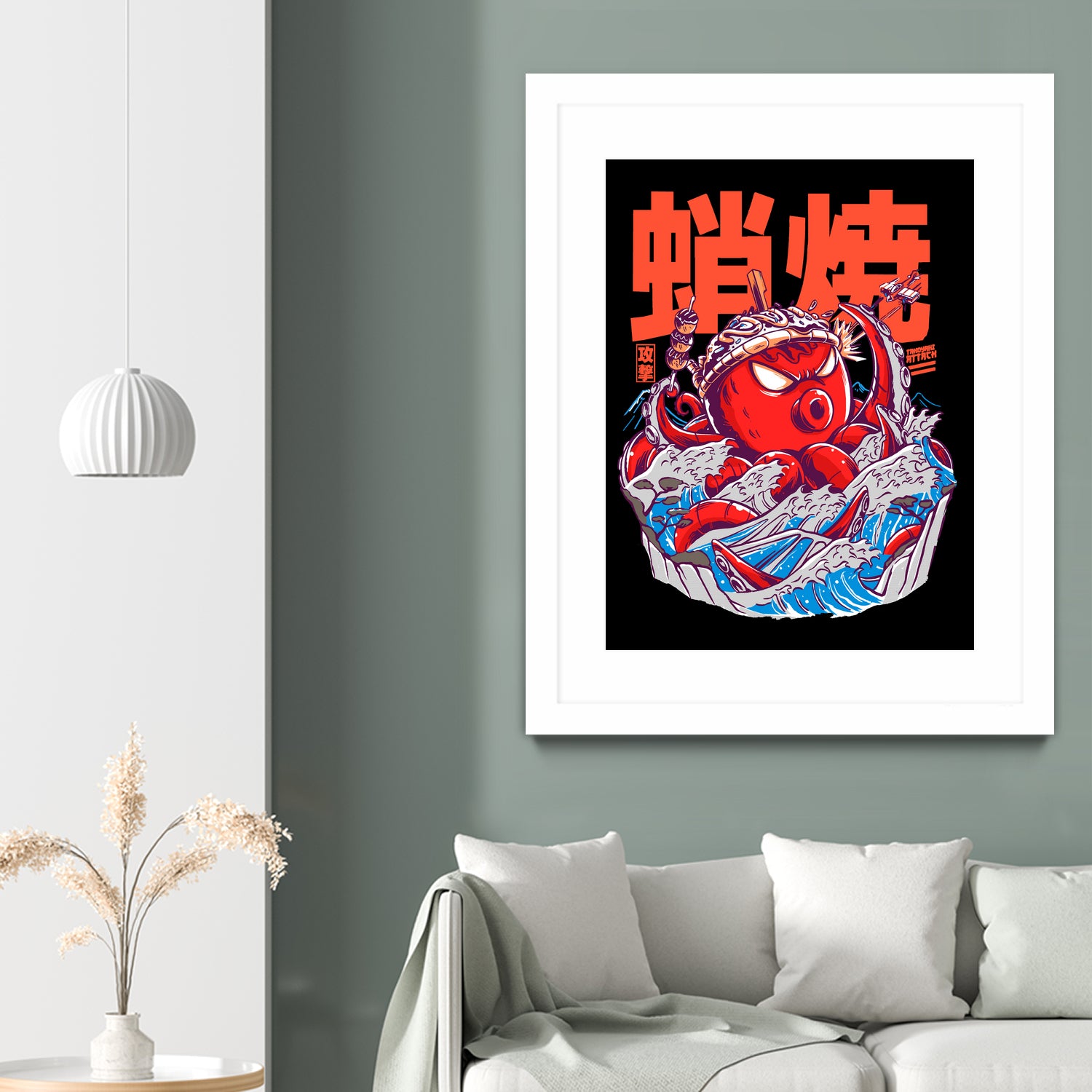 TAKOYAKI ATTACK by Sean R Porter on GIANT ART - black vector illustration