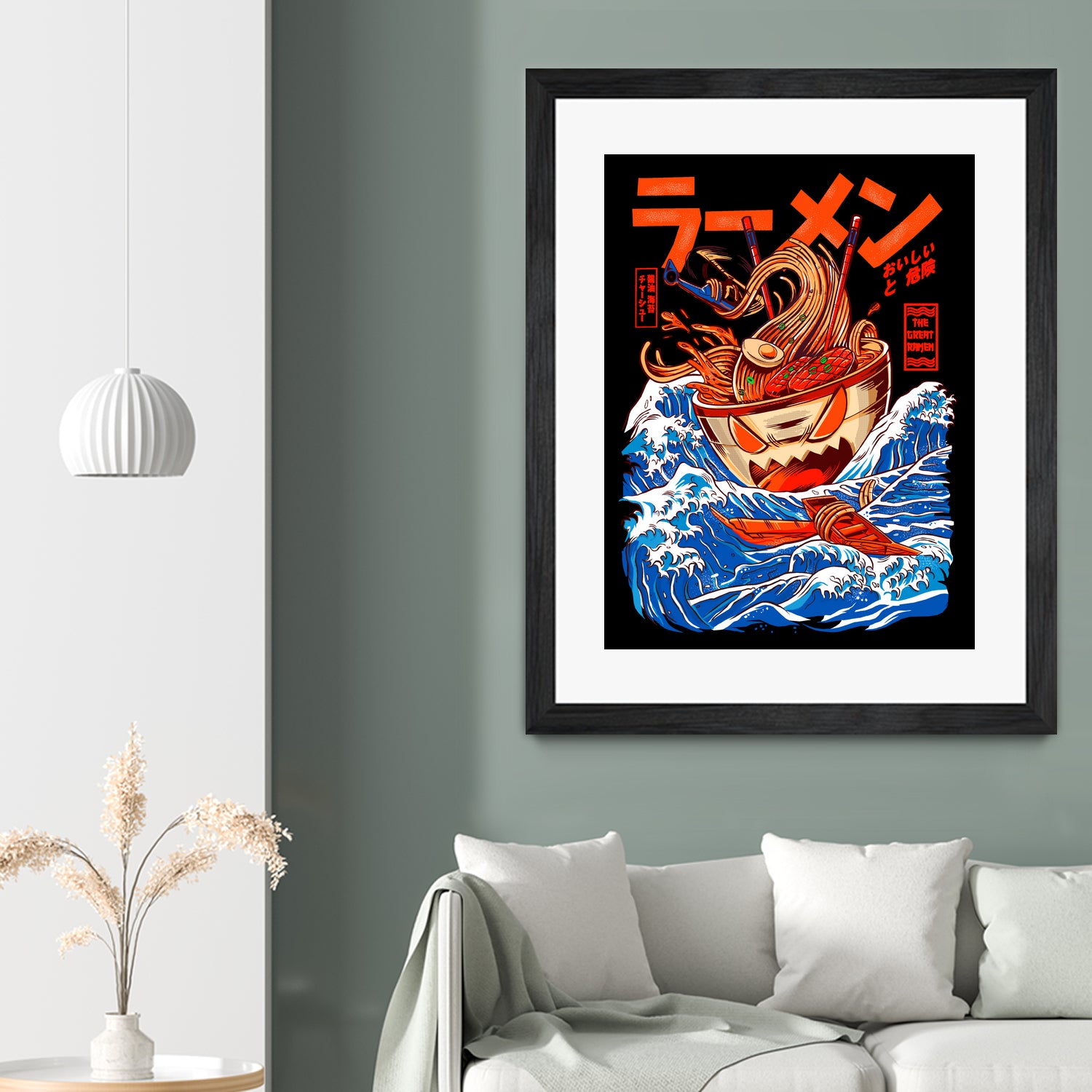 THE GREAT RAMEN OFF KANAGA by Sean R Porter on GIANT ART - white digital drawing