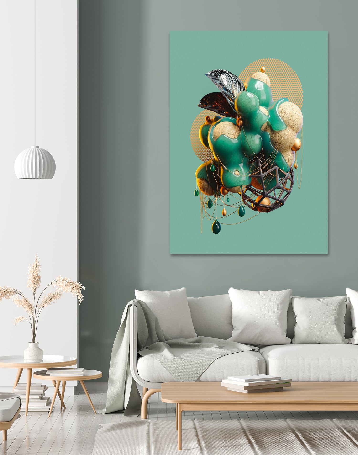 N°224 by Roman Bratschi on GIANT ART - green digital painting