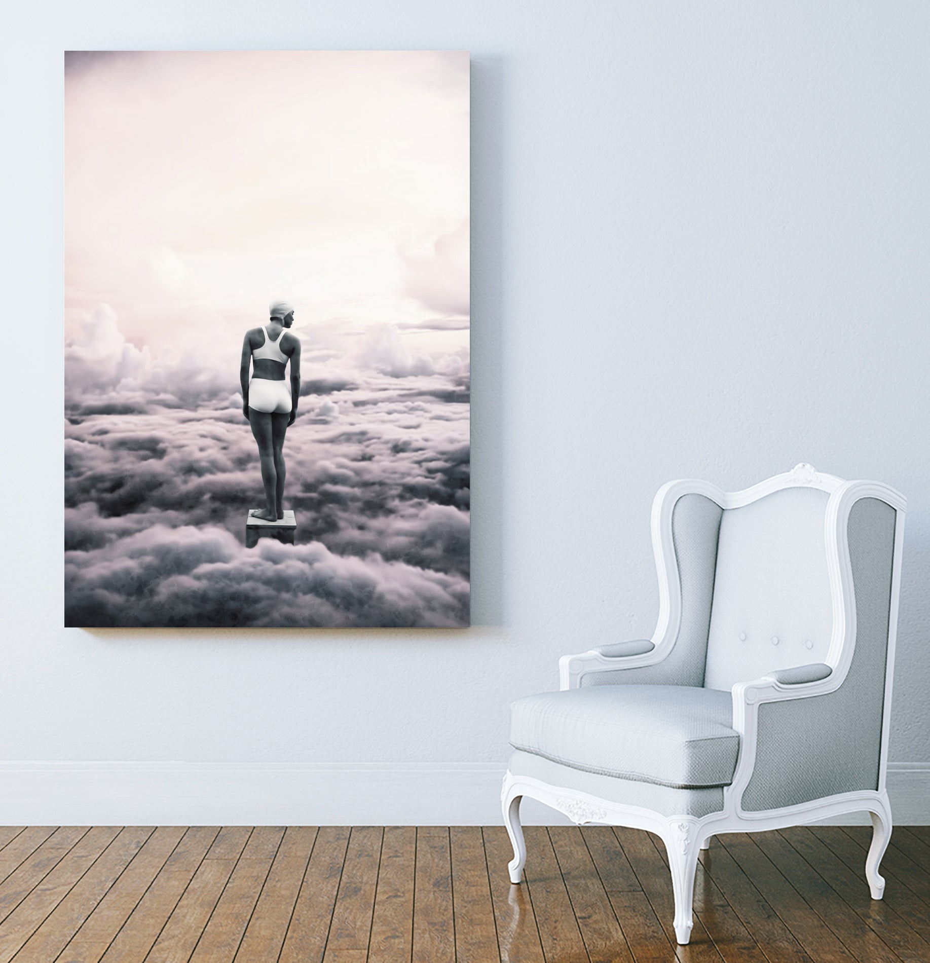 Ready to dive ... by Menelaos Trompoukis on GIANT ART - pink digital painting