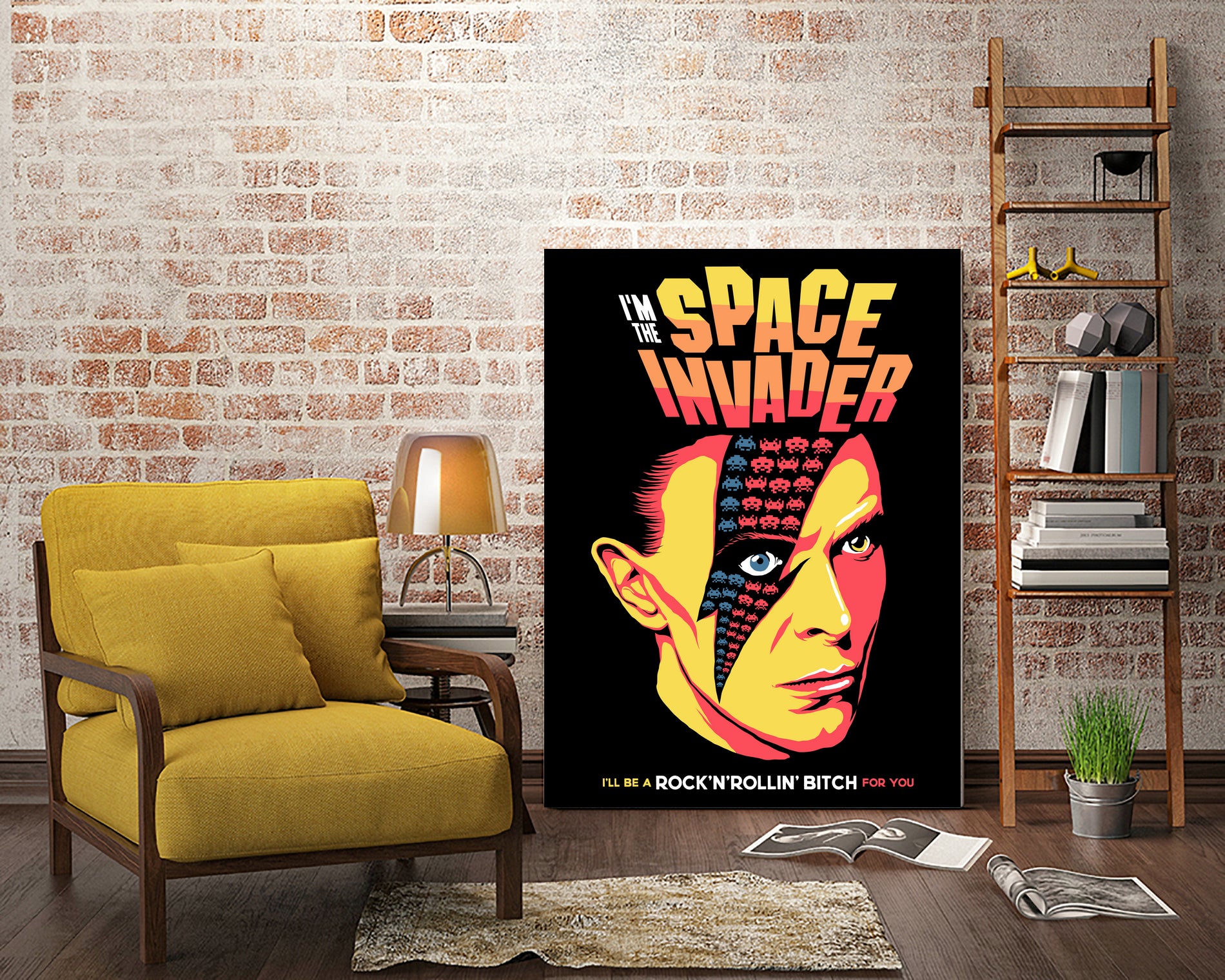 Moonage Daydream by Bily Mariano da Luz on GIANT ART - black digital drawing