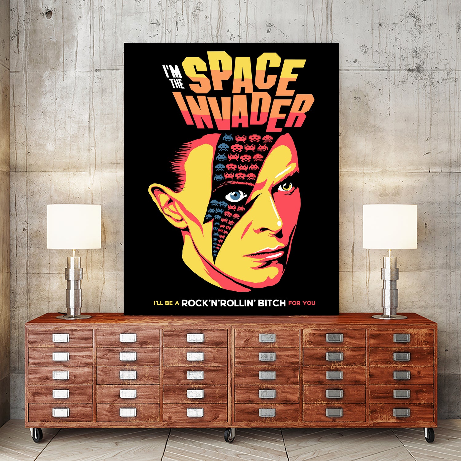 Moonage Daydream by Bily Mariano da Luz on GIANT ART - black digital drawing