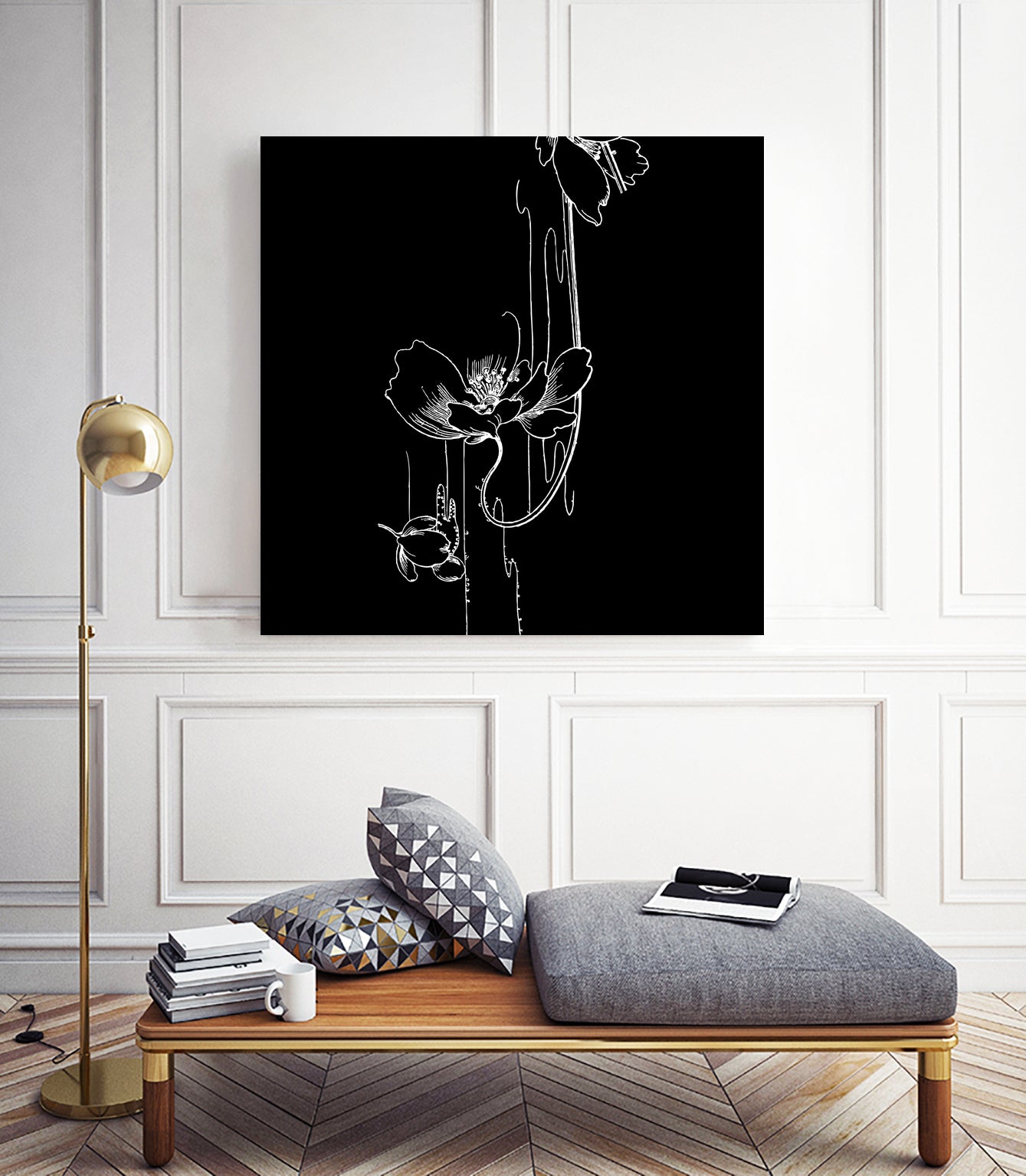 Garden Black by Aimer Heinz on GIANT ART - black vector illustration