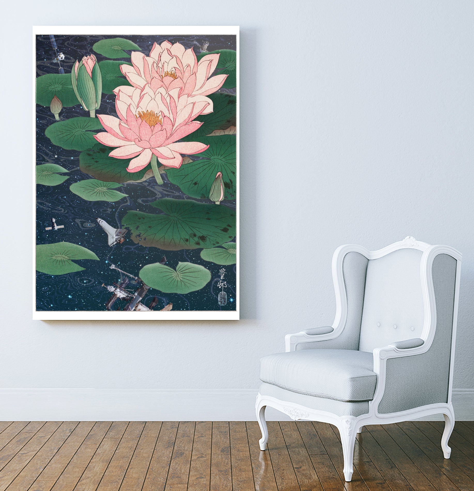 WATER LILIES by Jonas Loose on GIANT ART - blue photo manipulation