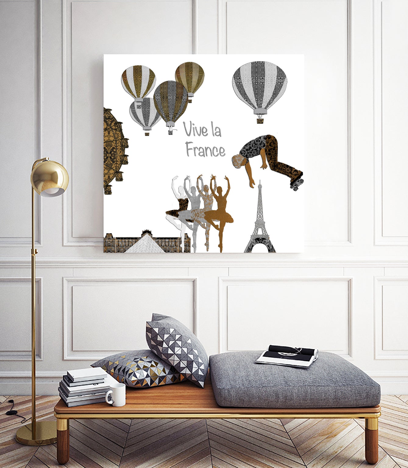 Vive la France T-shirt by Diego Taborda on GIANT ART - white digital drawing