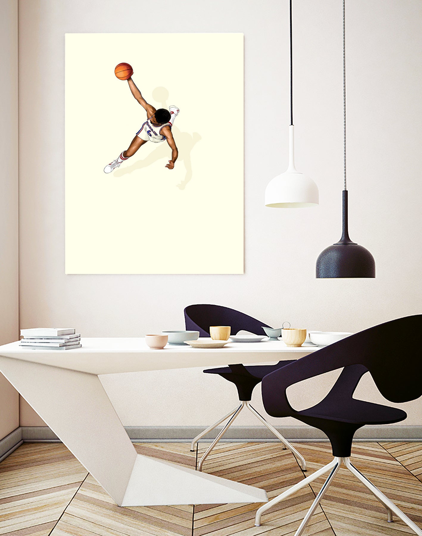 Frequent Fliers / Dr. J by Jason Ratliff on GIANT ART - white digital painting