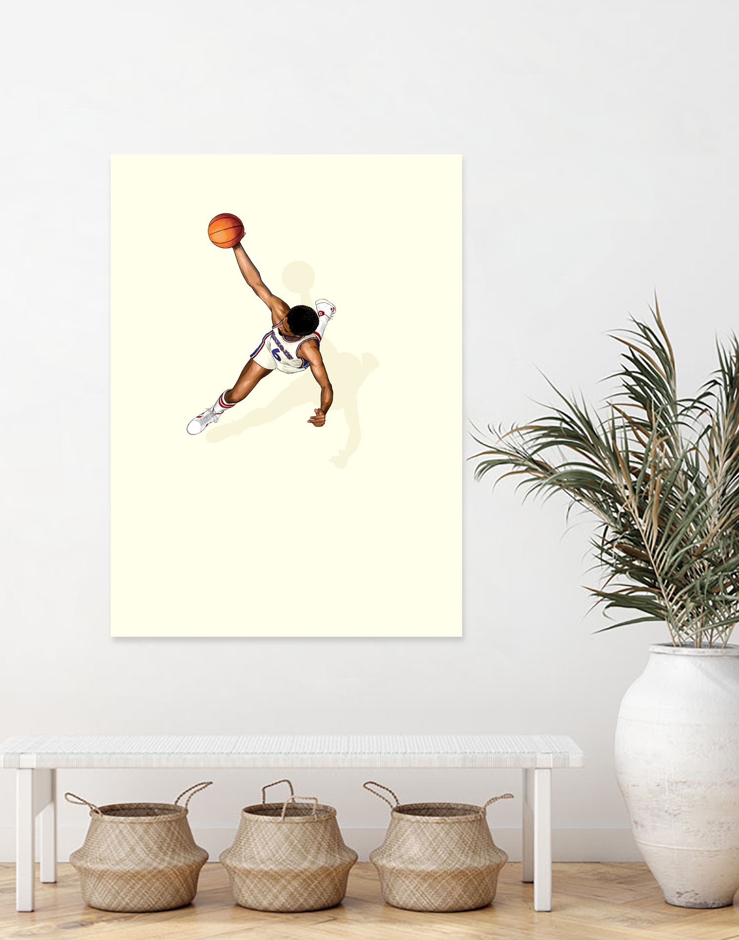 Frequent Fliers / Dr. J by Jason Ratliff on GIANT ART - white digital painting