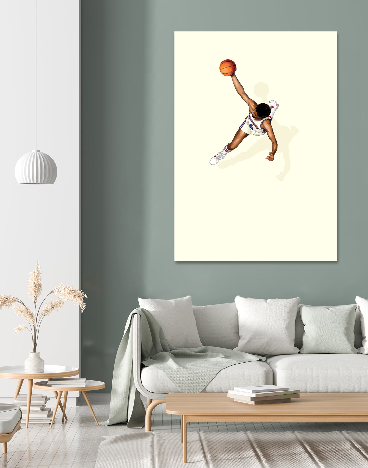Frequent Fliers / Dr. J by Jason Ratliff on GIANT ART - white digital painting