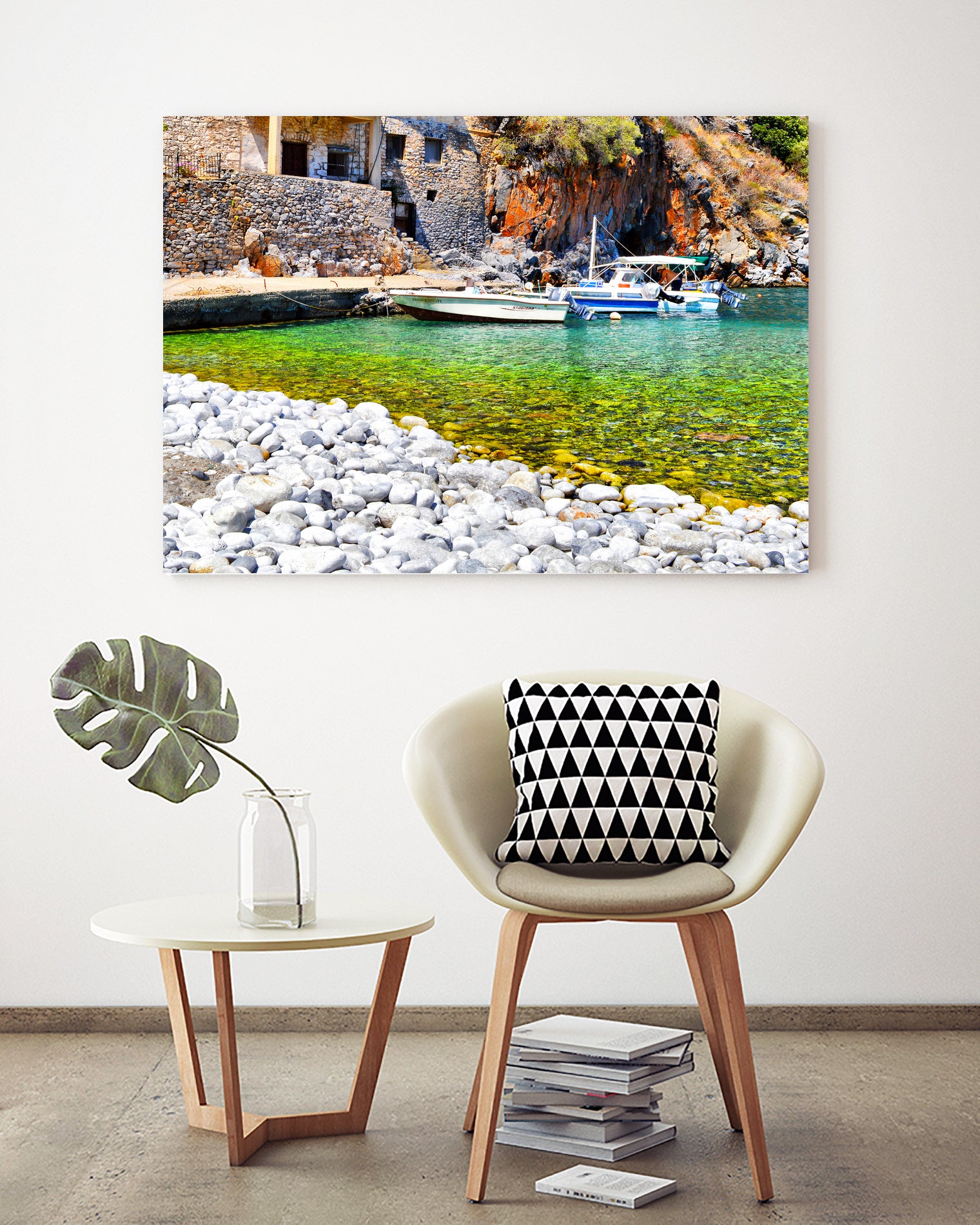 alypa beach mani greece by Haris Kavalla on GIANT ART - green photo illustration
