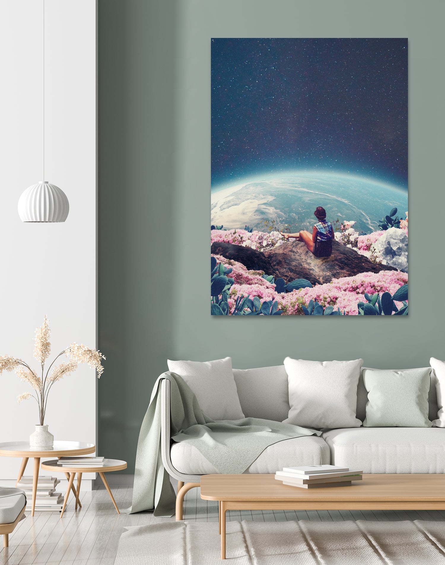 My world blossomed when I Loved You by Frank Moth on GIANT ART - blue photo manipulation