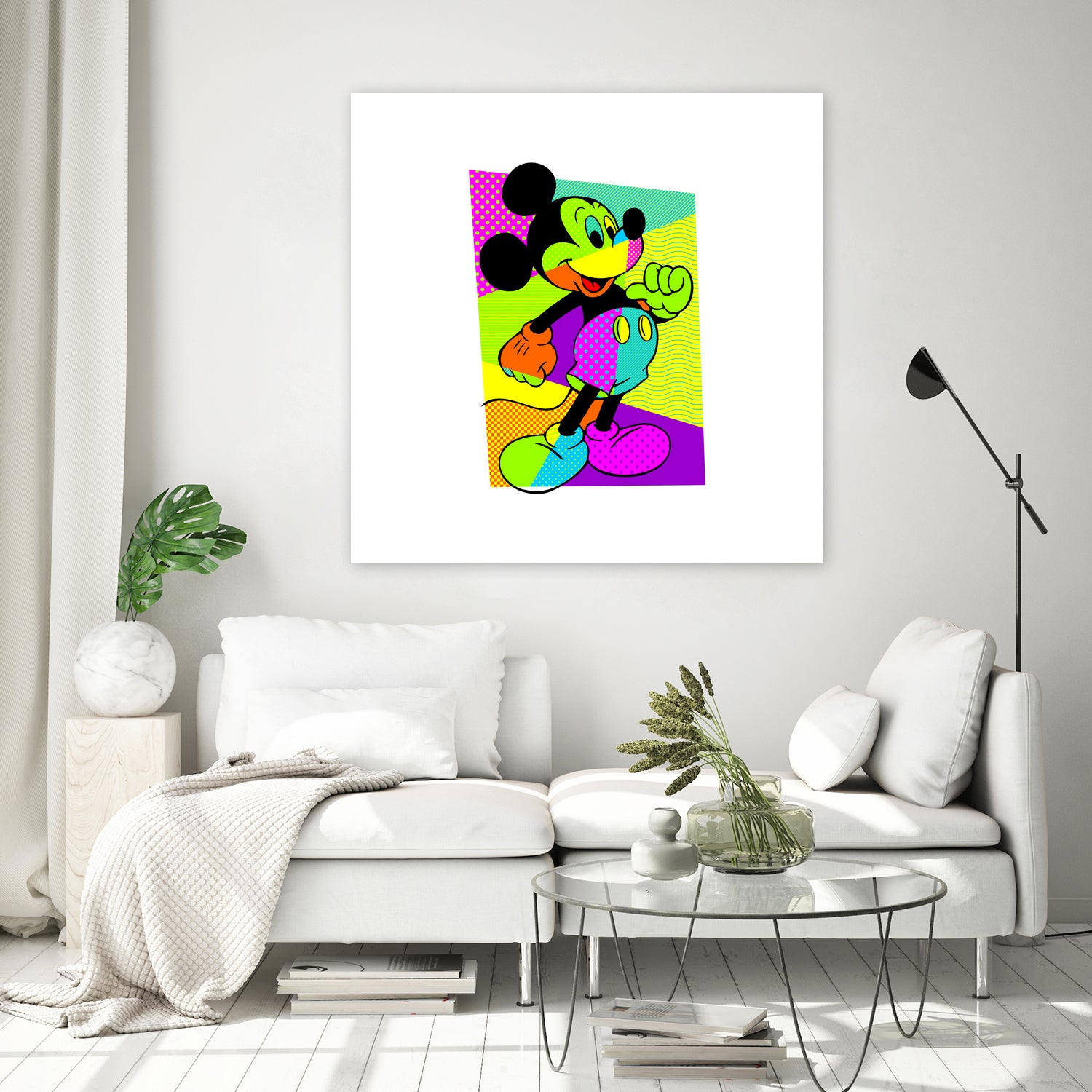 Mickey Mouse | Pop Art by William Cuccio on GIANT ART - green digital painting