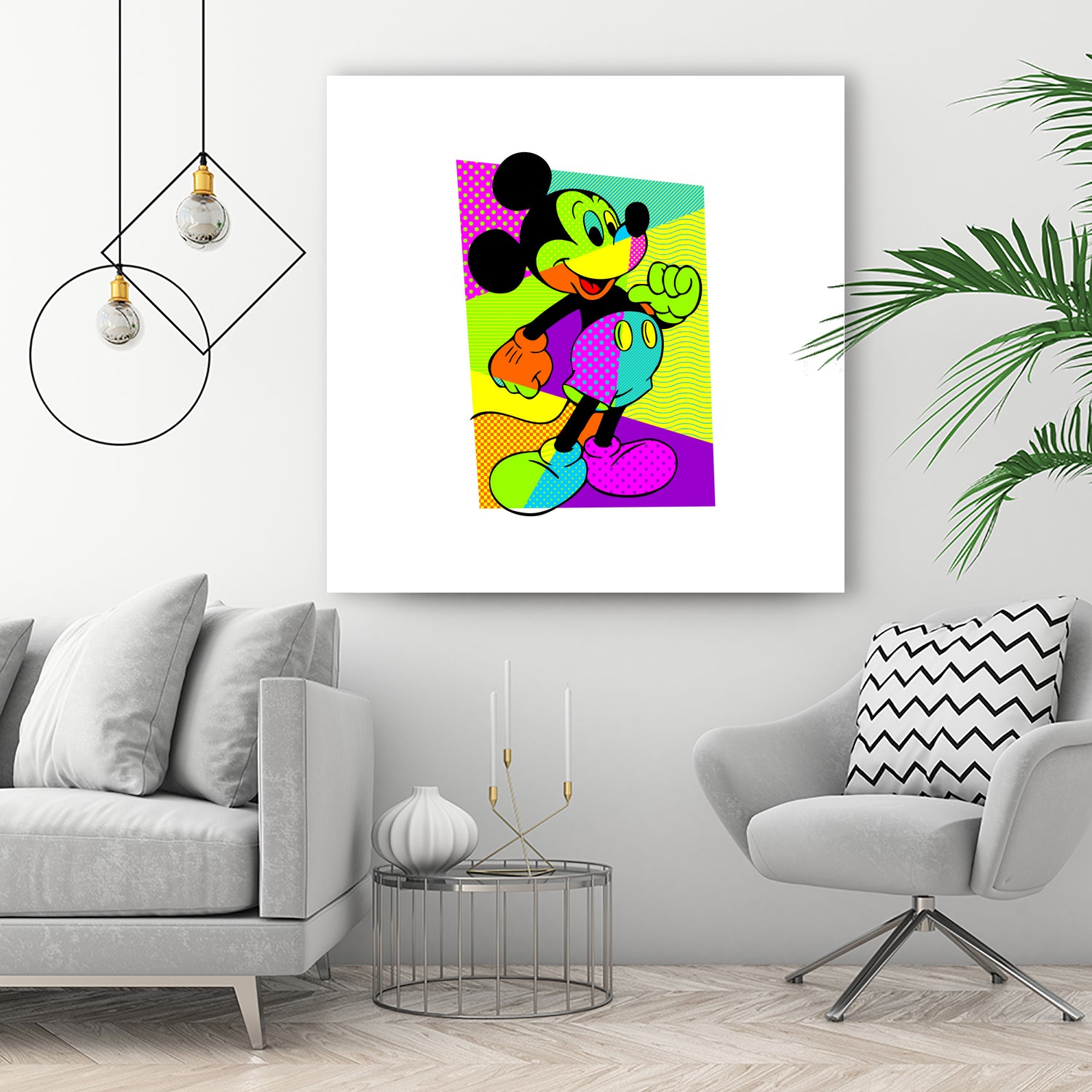 Mickey Mouse | Pop Art by William Cuccio on GIANT ART - green digital painting