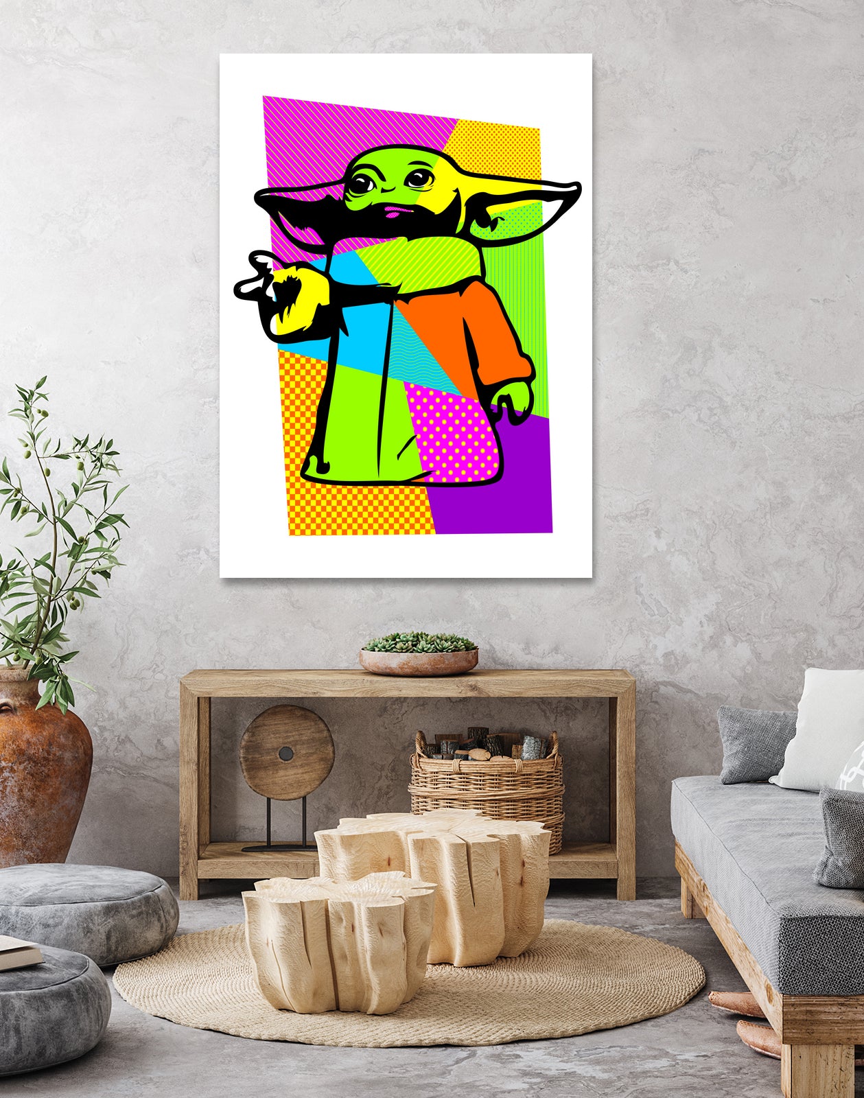 The Child | Baby Yoda | Mandalorian | Pop Art by William Cuccio on GIANT ART - green digital painting