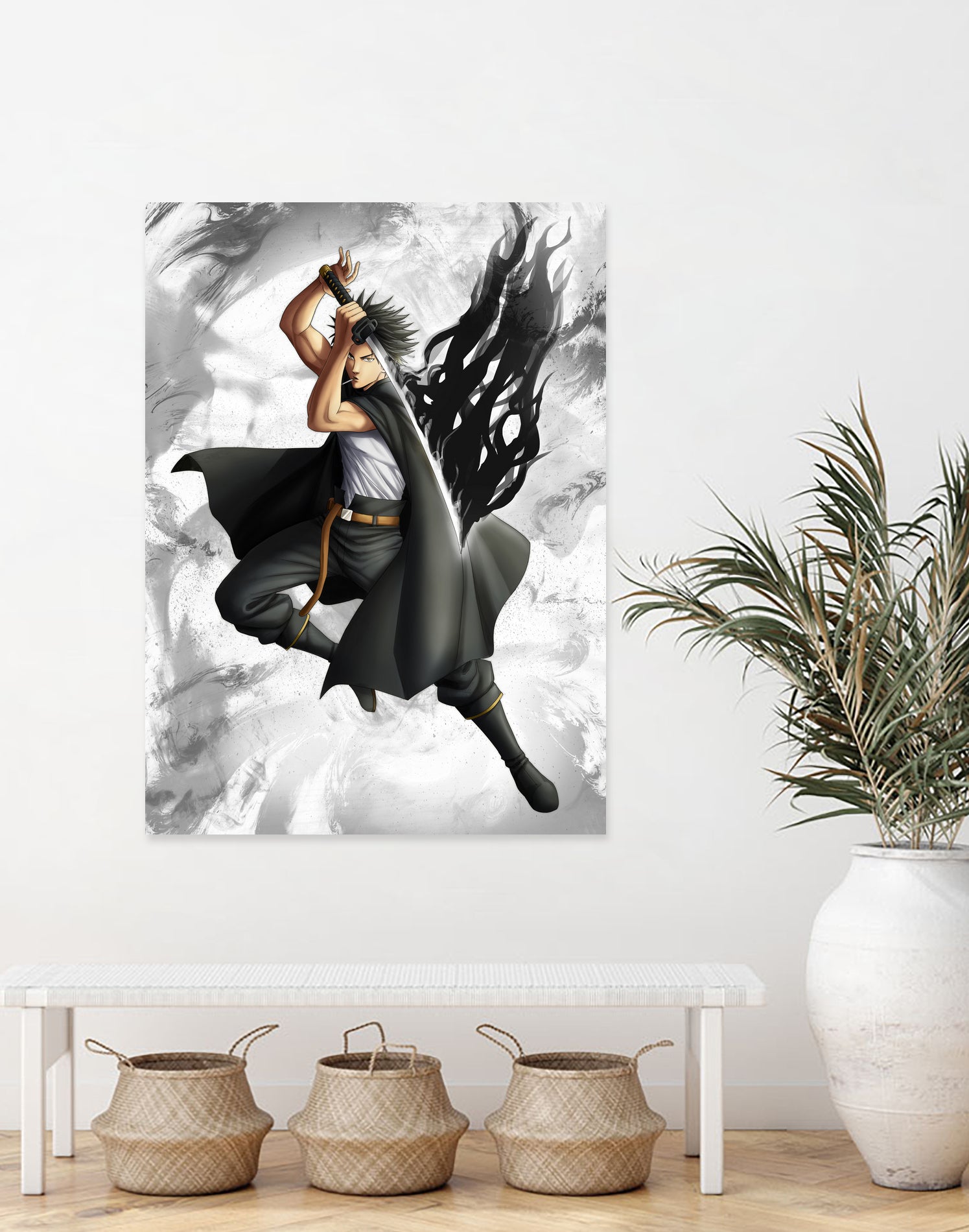 Yami dark mage captain by MCAshe 24 on GIANT ART - gray digital painting
