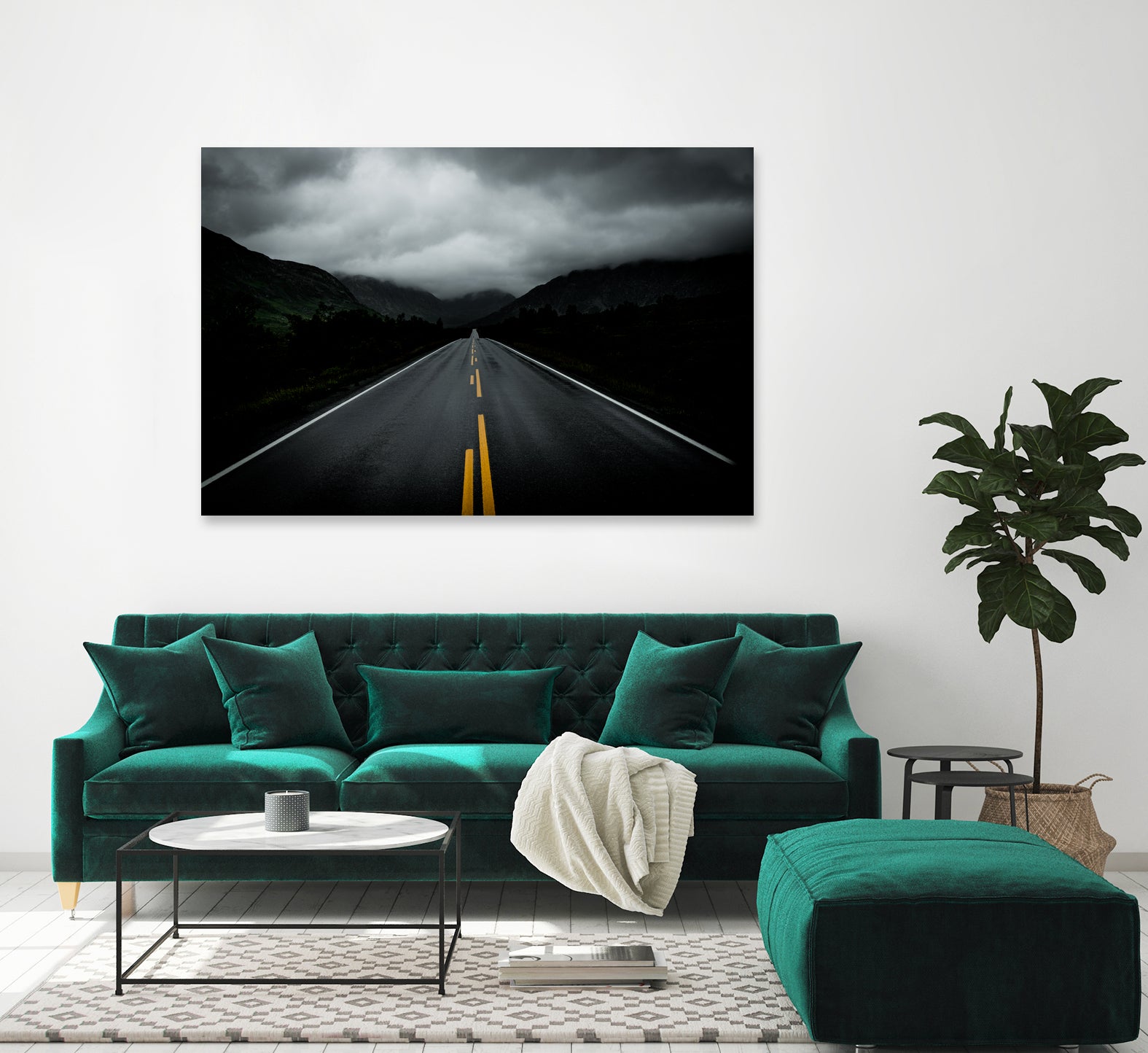 Open Road Landscape by Nicklas Gustafsson on GIANT ART - black photo manipulation