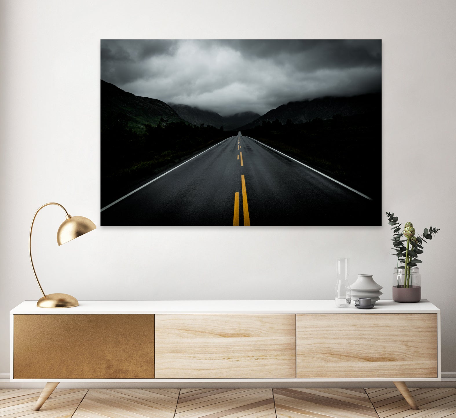 Open Road Landscape by Nicklas Gustafsson on GIANT ART - black photo manipulation