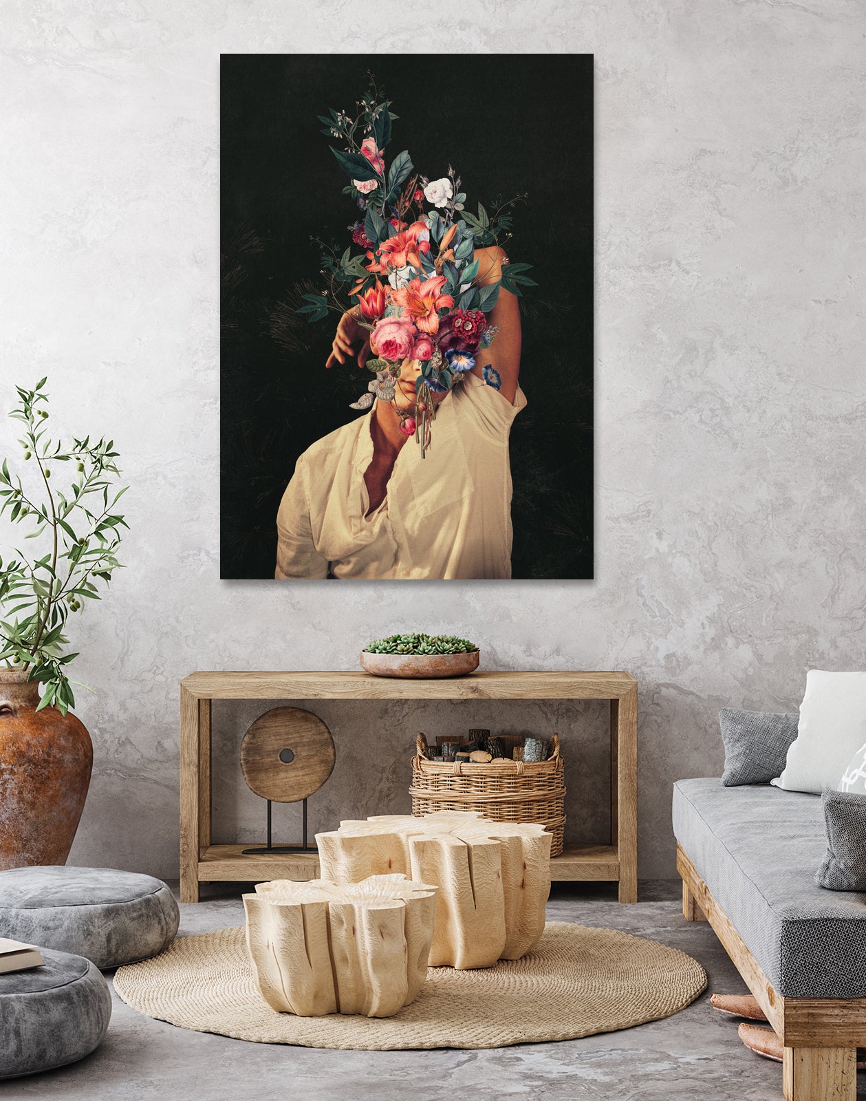 Roses Bloomed every time I thought of You by Frank Moth on GIANT ART - black digital painting