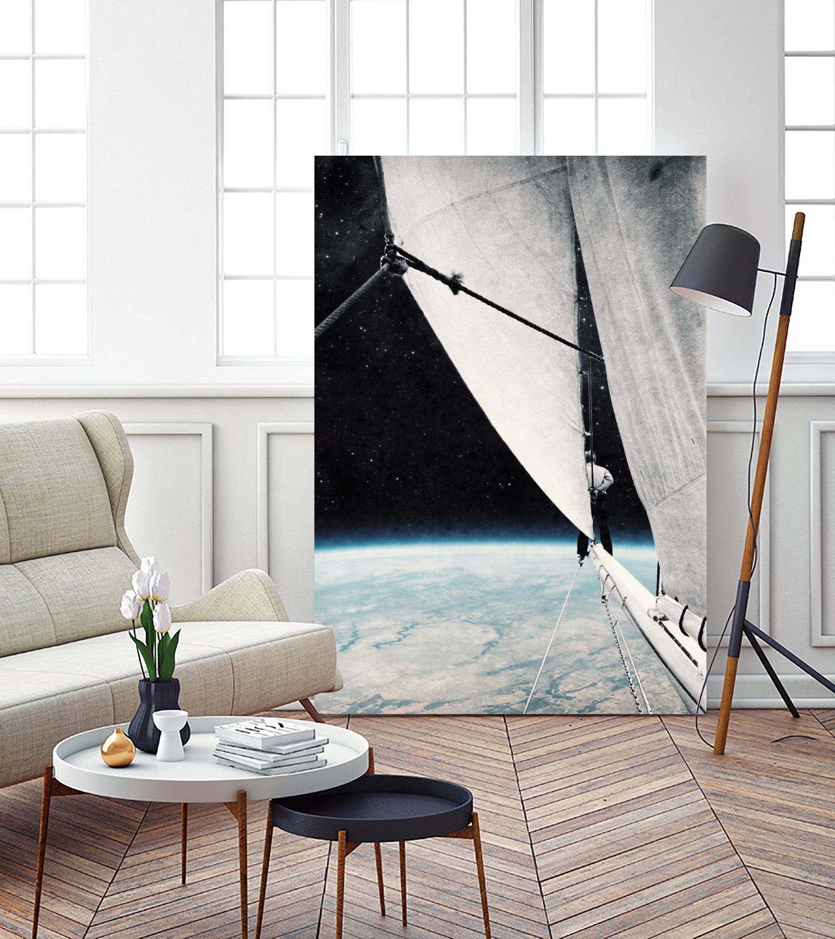 Sailing in space ... by Menelaos Trompoukis on GIANT ART - black digital painting