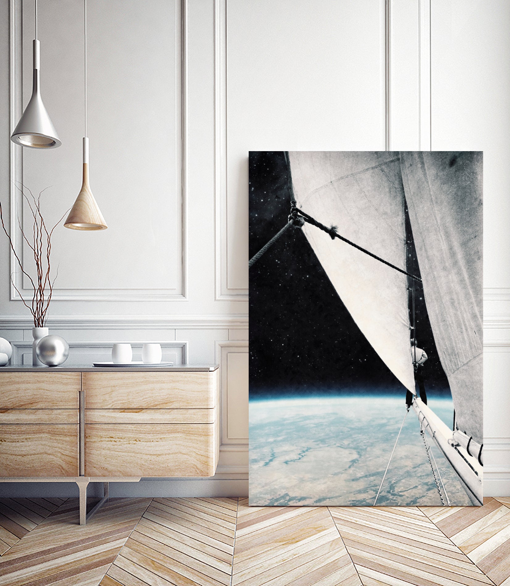 Sailing in space ... by Menelaos Trompoukis on GIANT ART - black digital painting