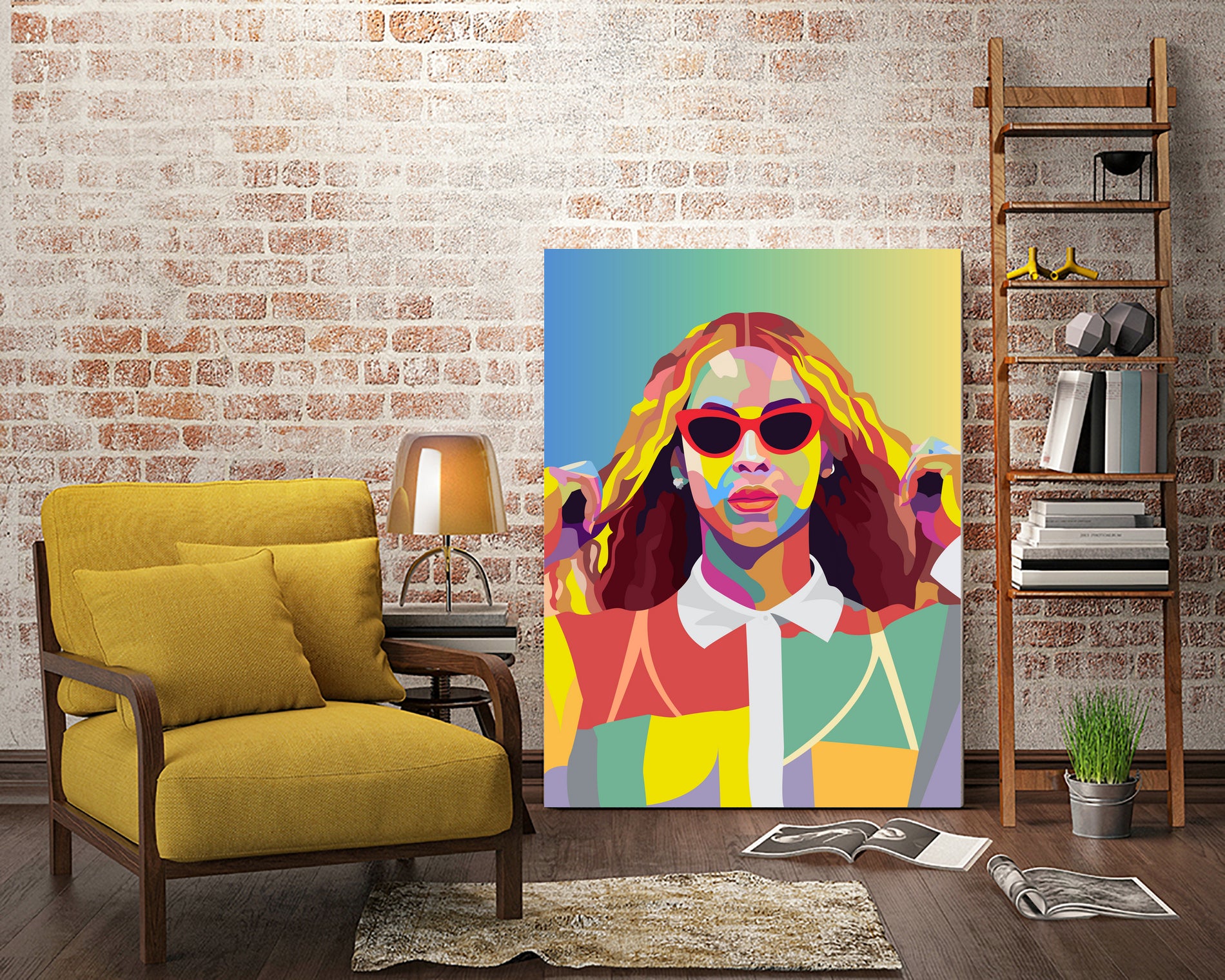 Beyonce Music Poster Art Print, Pop Art, Music Icon Wall Art by kim huynh on GIANT ART - fuchsia digital painting