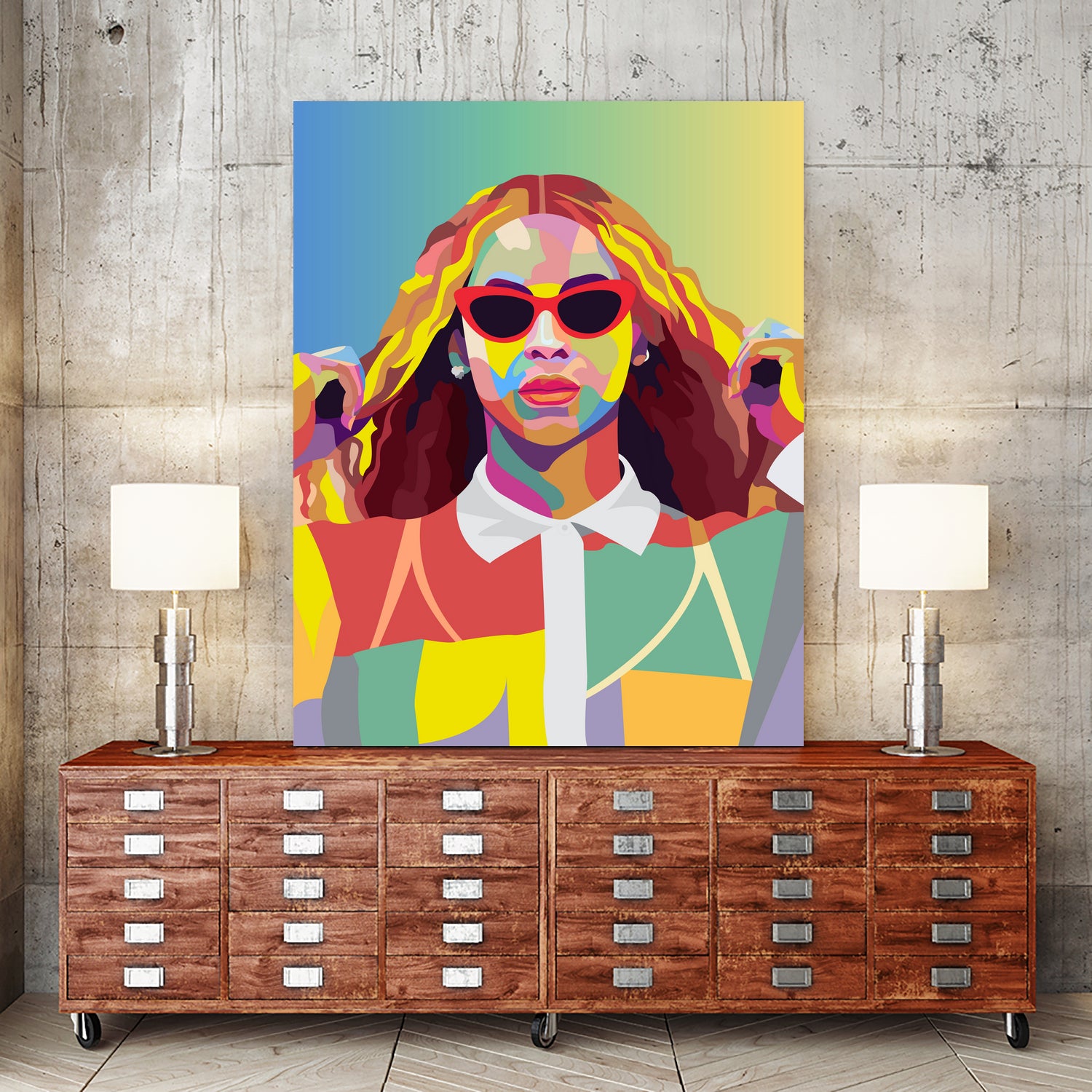 Beyonce Music Poster Art Print, Pop Art, Music Icon Wall Art by kim huynh on GIANT ART - fuchsia digital painting