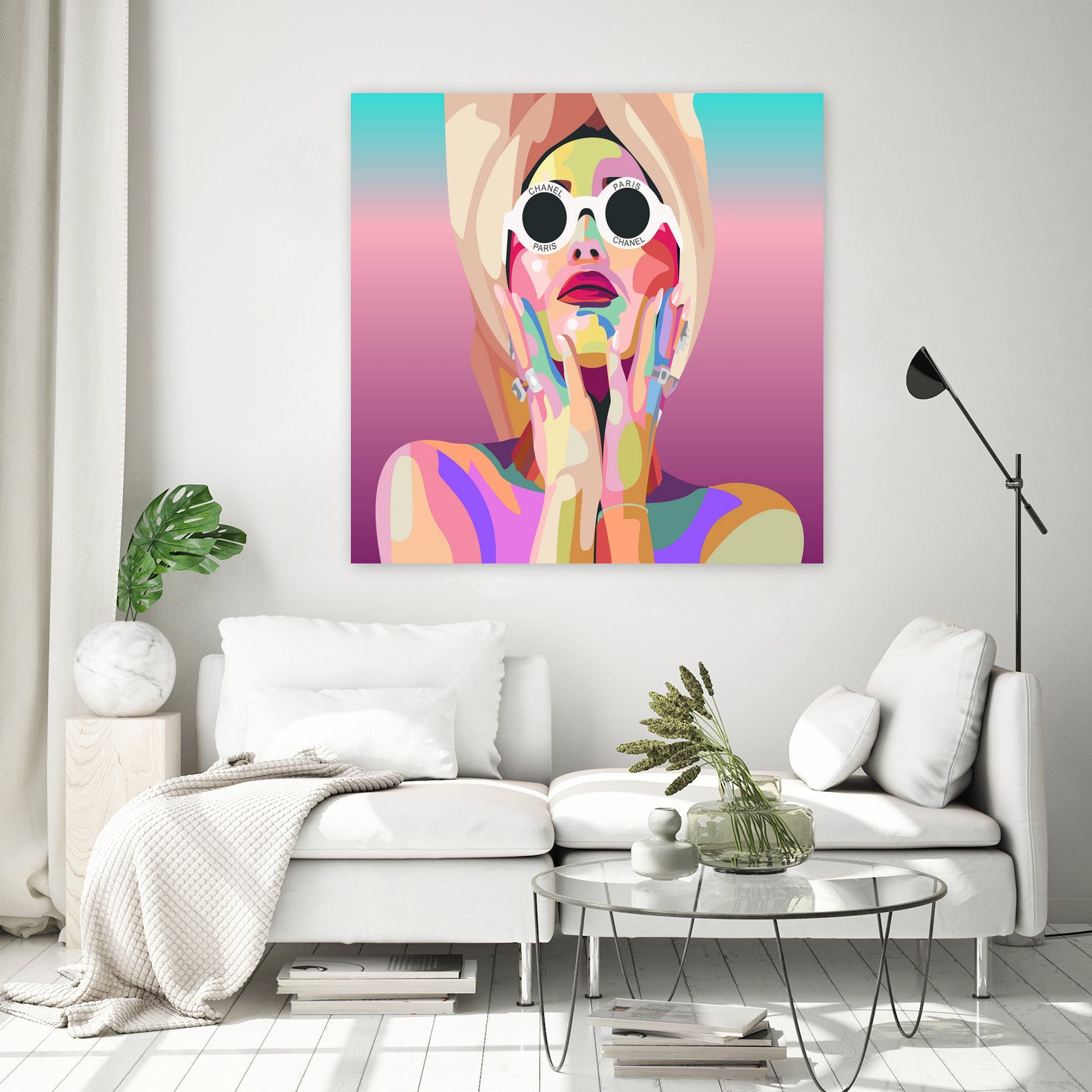 Ariana Grande Pop-Art Wall Decor Music Poster by kim huynh on GIANT ART - pink digital painting