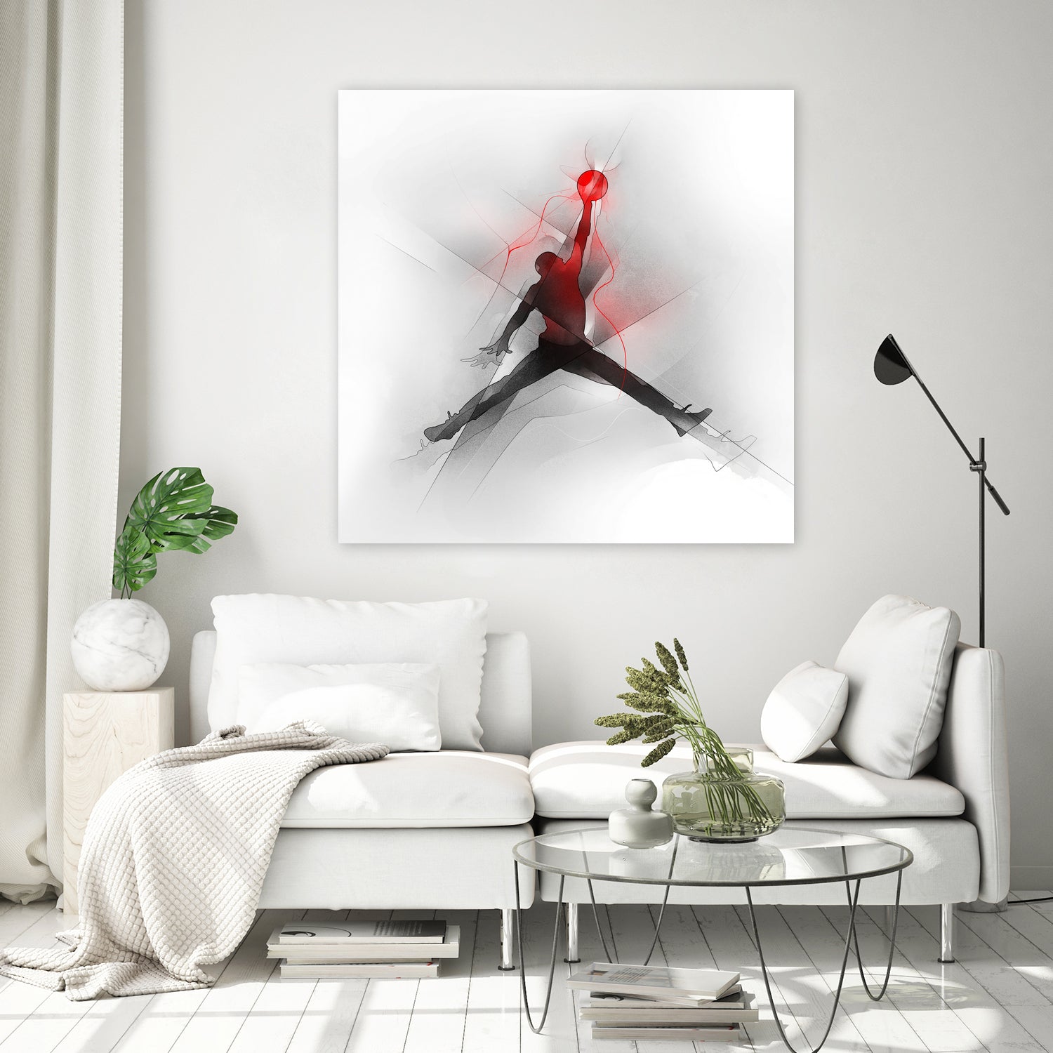 Jumpman Illustration by Francesco Scura on GIANT ART - red digital painting
