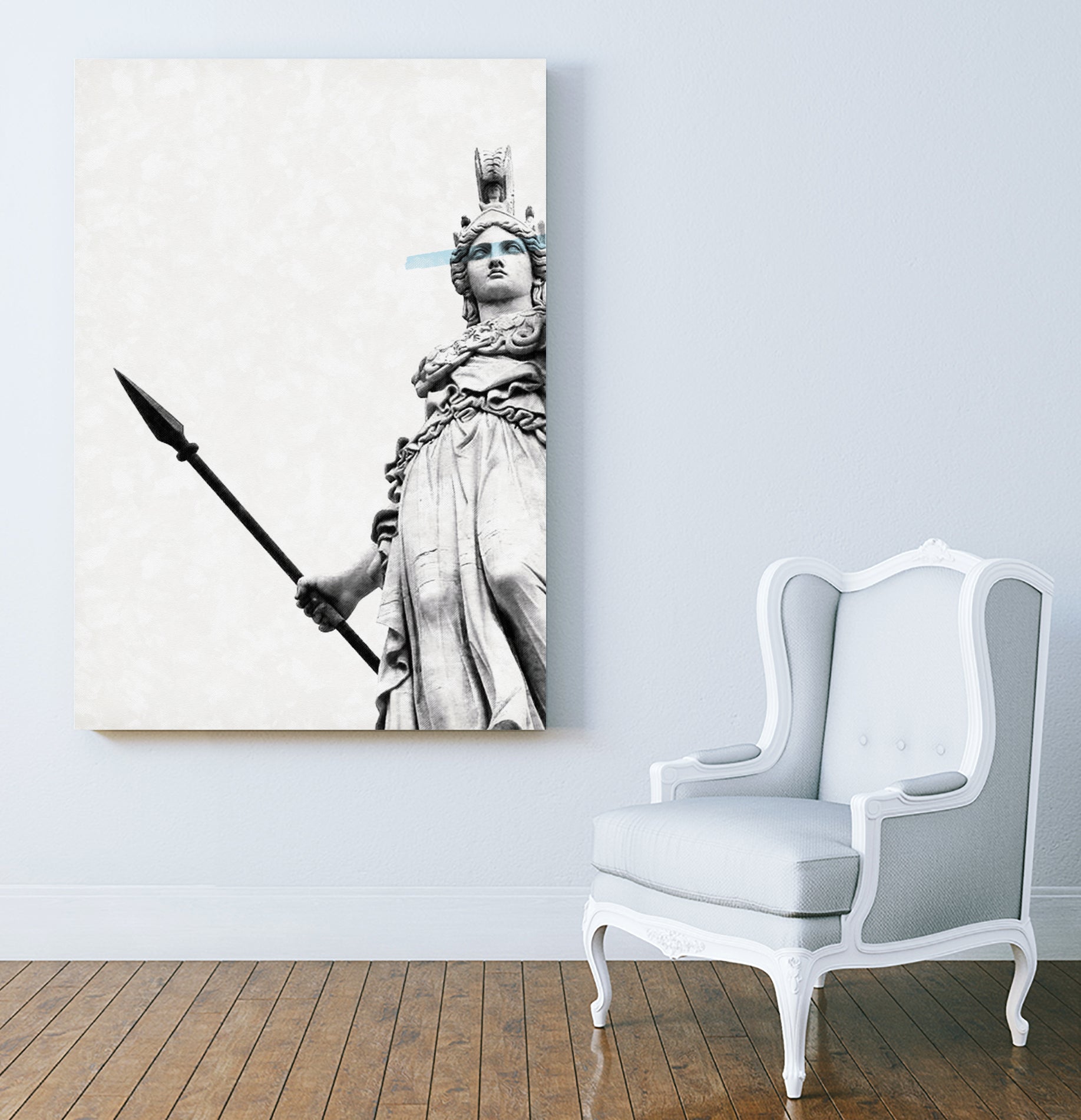 Athena the goddess of wisdom by Menelaos Trompoukis on GIANT ART - gray digital painting