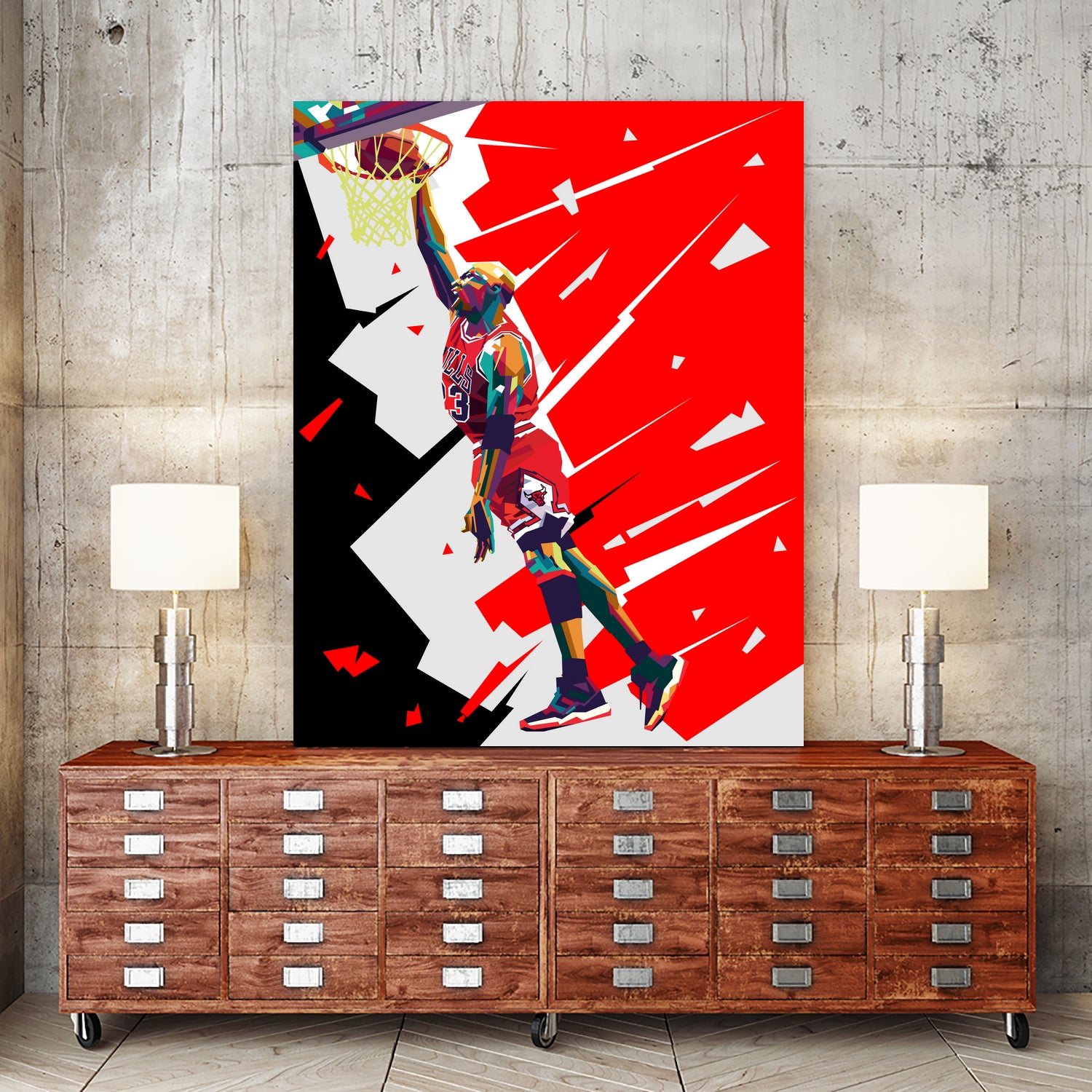 michael jordan by yahya agustiono on GIANT ART - white photo illustration