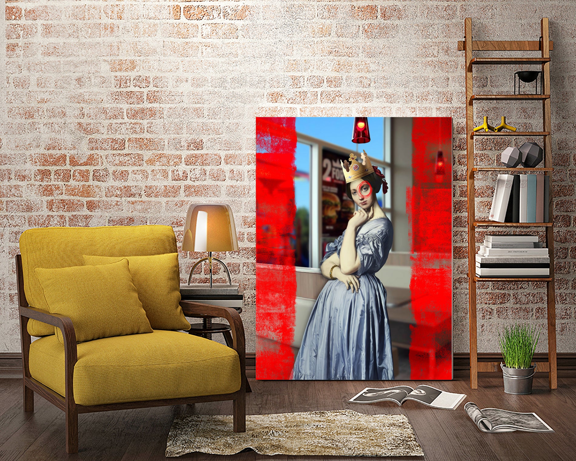 The Queen by José Luis Guerrero on GIANT ART - red photo manipulation