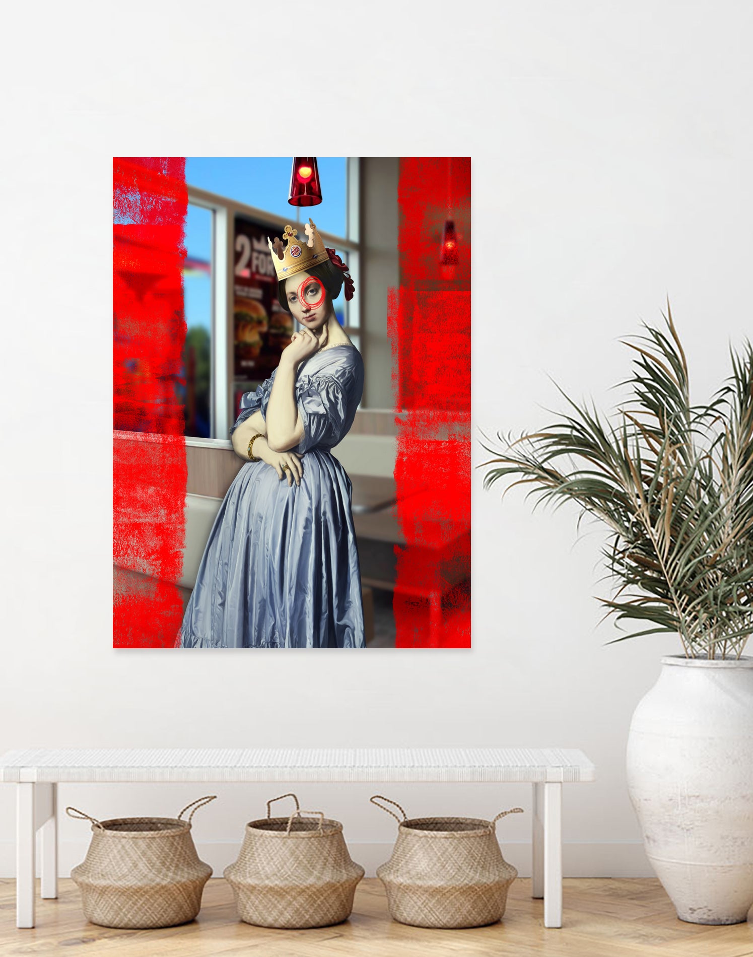 The Queen by José Luis Guerrero on GIANT ART - red photo manipulation