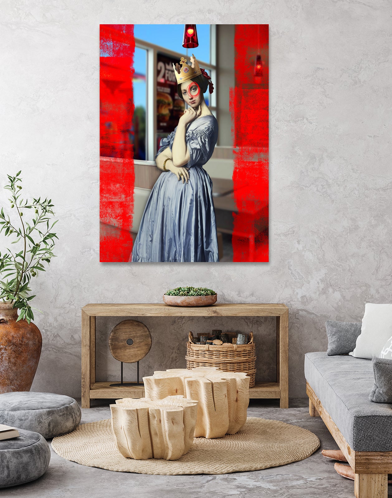 The Queen by José Luis Guerrero on GIANT ART - red photo manipulation